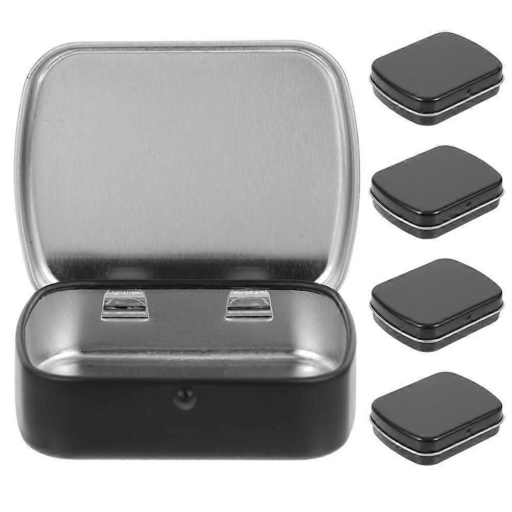 Rectangular Iron Box Pen Holder Organizer Matte Finish 5Pcs