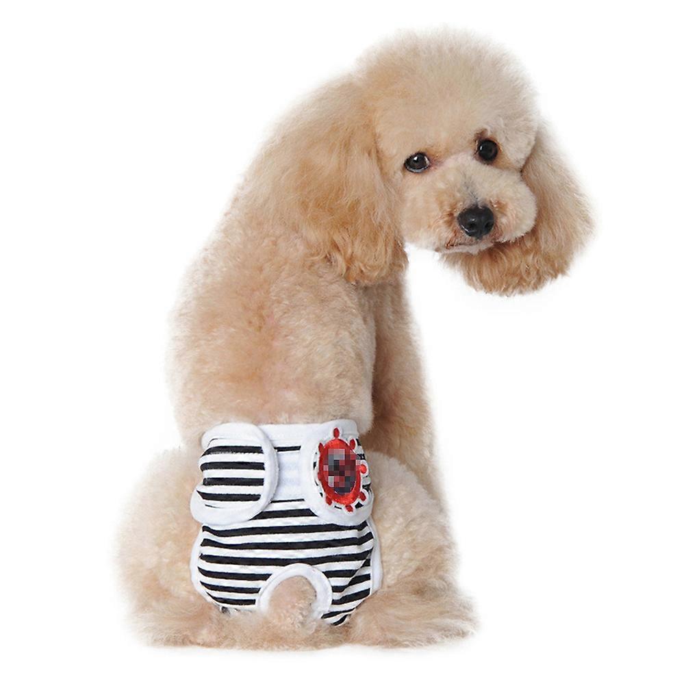Pet Diapers Dog Diaper for Female Dog Adjustable Stripe Pattern