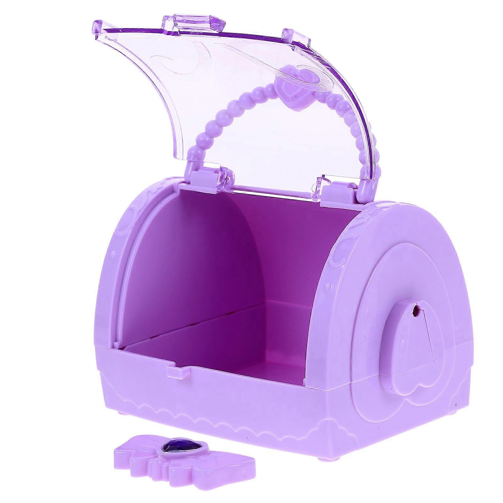 Plastic Pirate Keepsake Box for Storage Use 5Pcs Cute Violet Treasure Chests