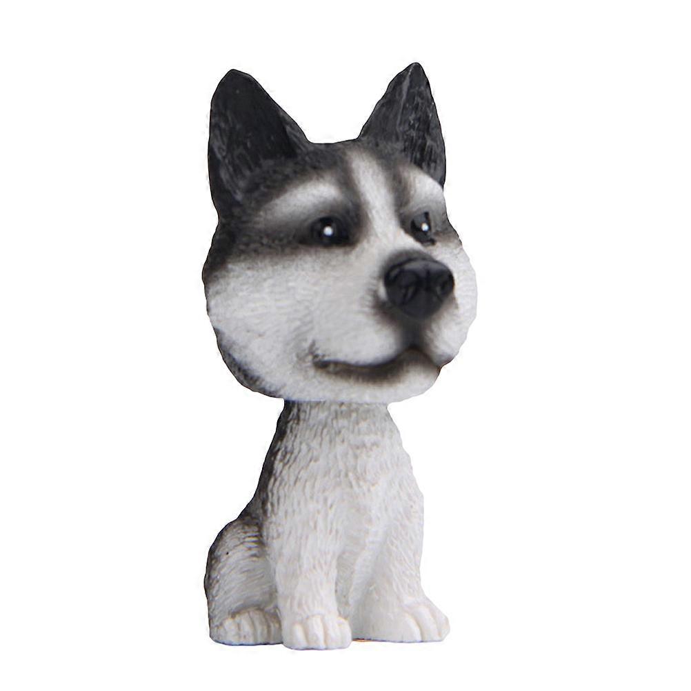 Car Display Resin Dog Ornaments Nodding Head 2Pcs Set