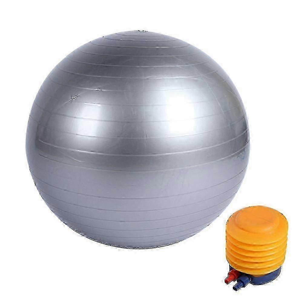 Glossy Exercise Balls Complete with Pump, Air Pullout, and Plug for Easy Inflation and Workouts