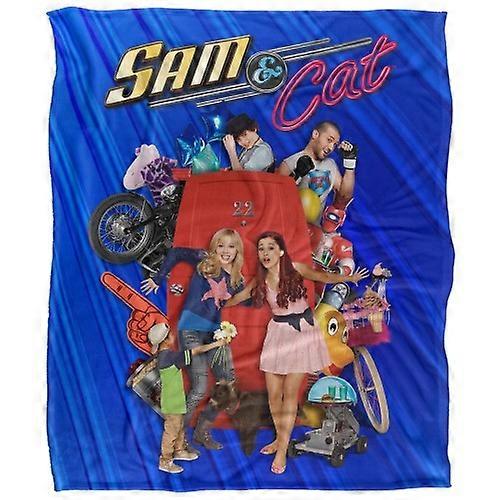 Sam & Cat Silky Shower Poster Supersoft Blanket