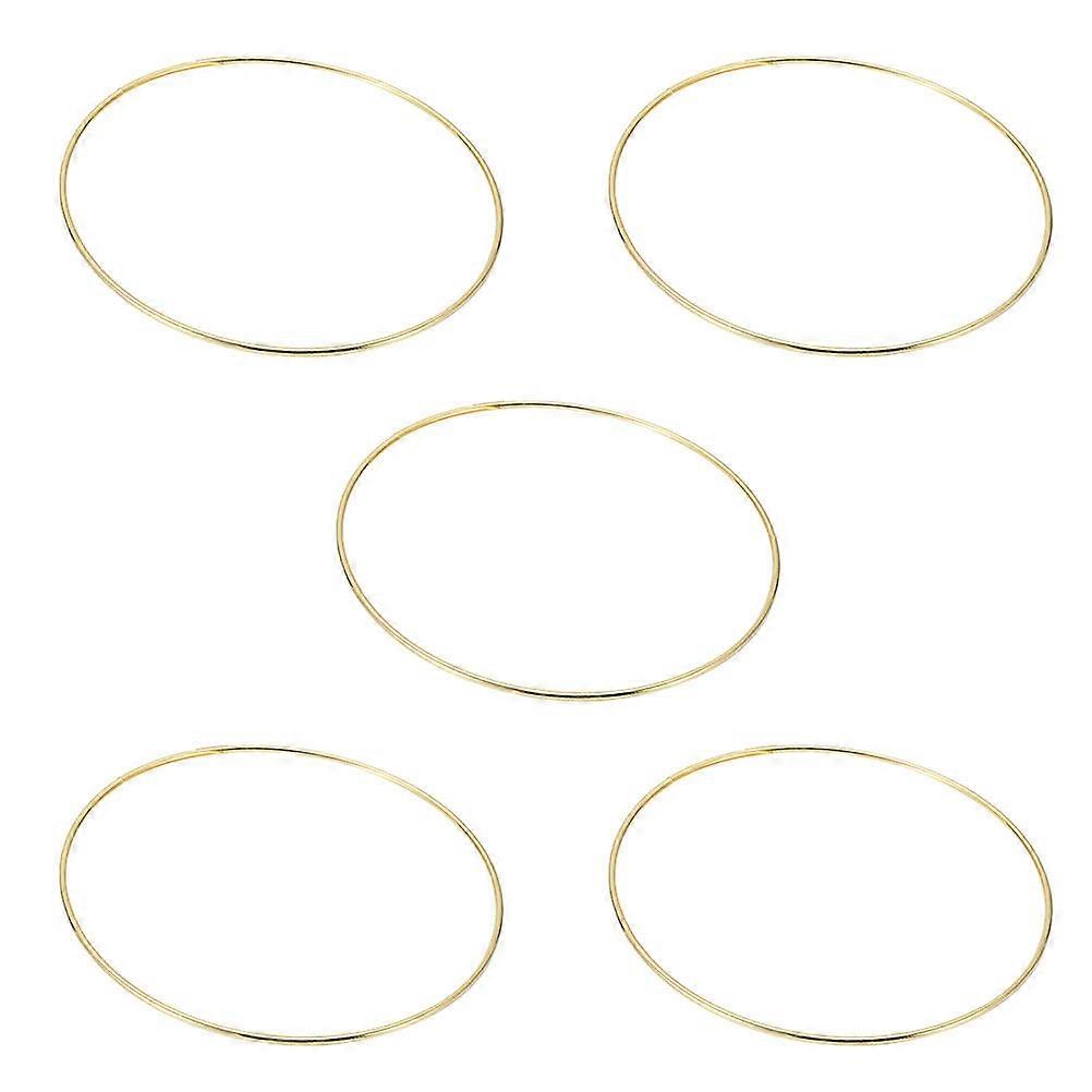Golden Dream Catcher Circle Iron Ring for DIY Craft with 6Sets Set