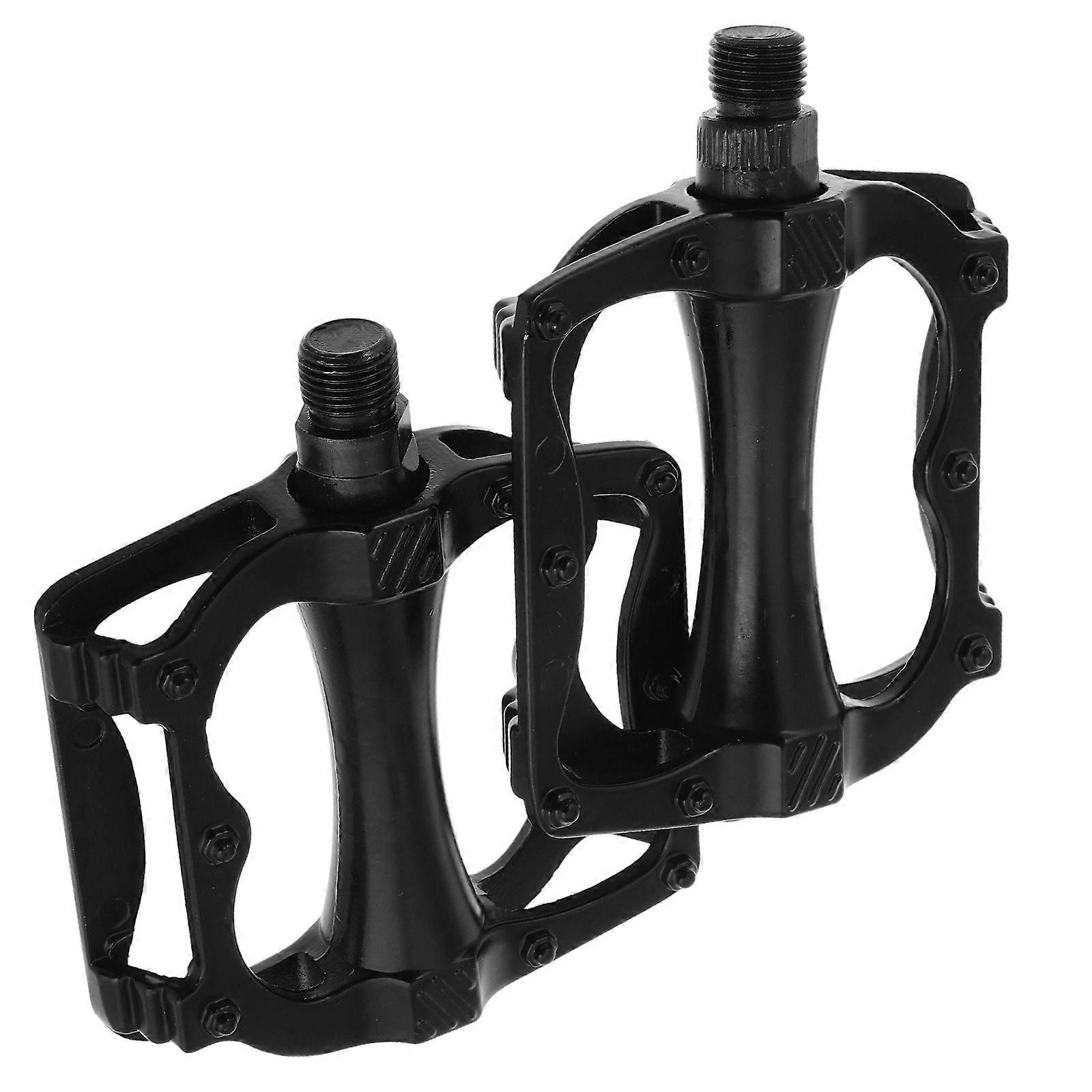 Bike Pedal Bicycle Footrest Accessories For Mountain And Road Bikes Durable Aluminium Alloy Design Smooth Rotation Exercise Cycling 1 Pair