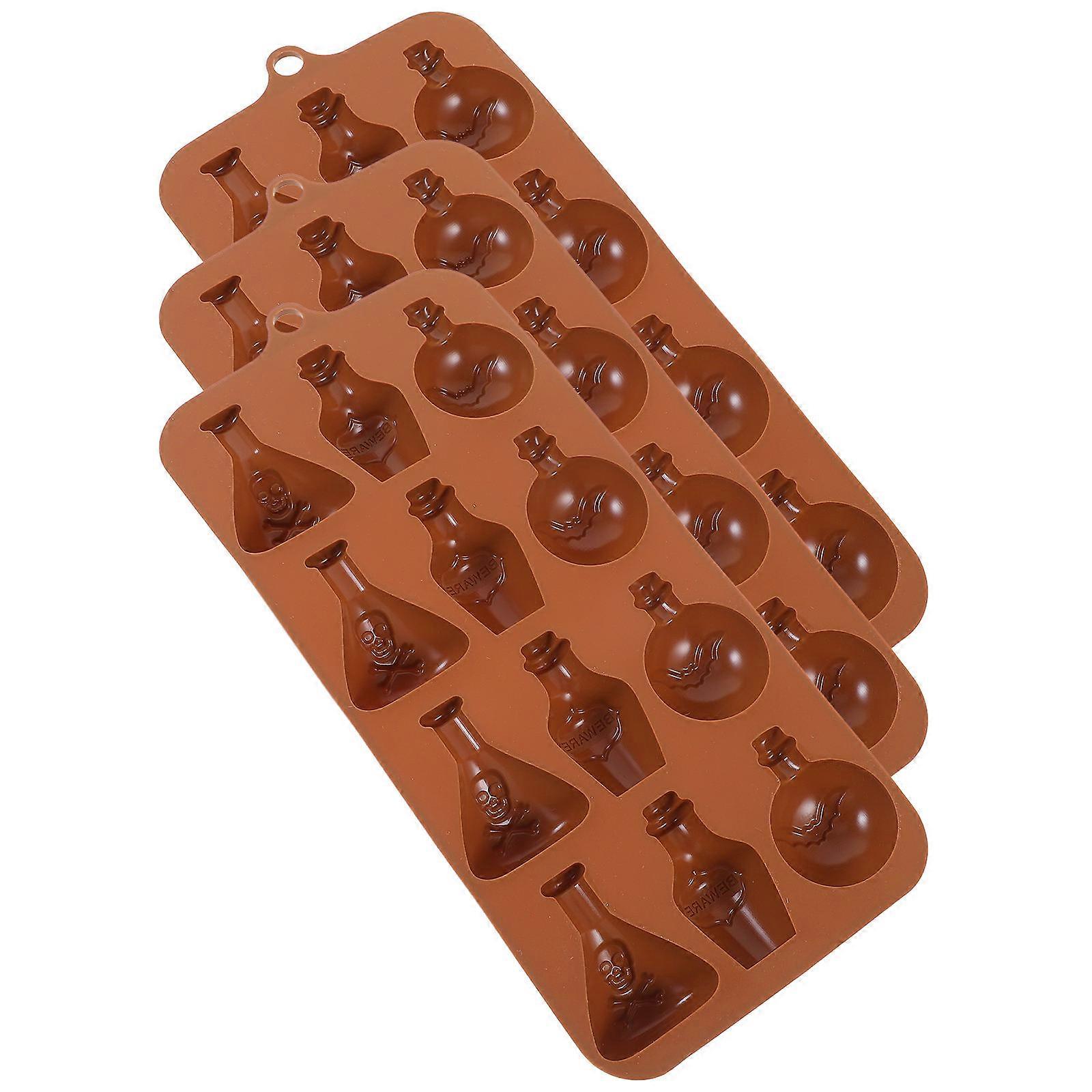 Halloween Silicone Molds 12 Pcs Baking Tools For Creative Home DIY With Brown Flexible Design