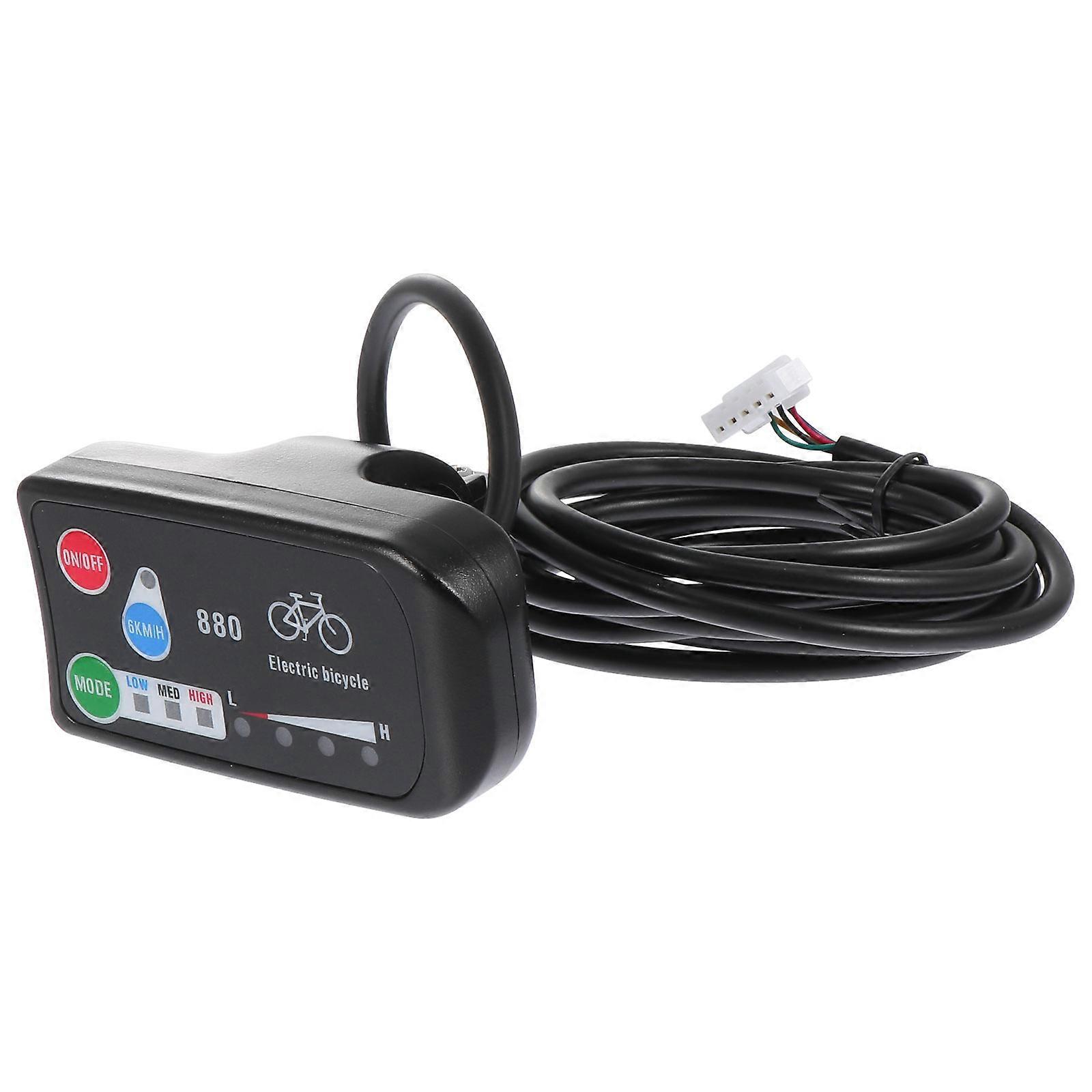 Bike Handle Bar Display Electric Bike Display Parts for Controller 8Pcs Black