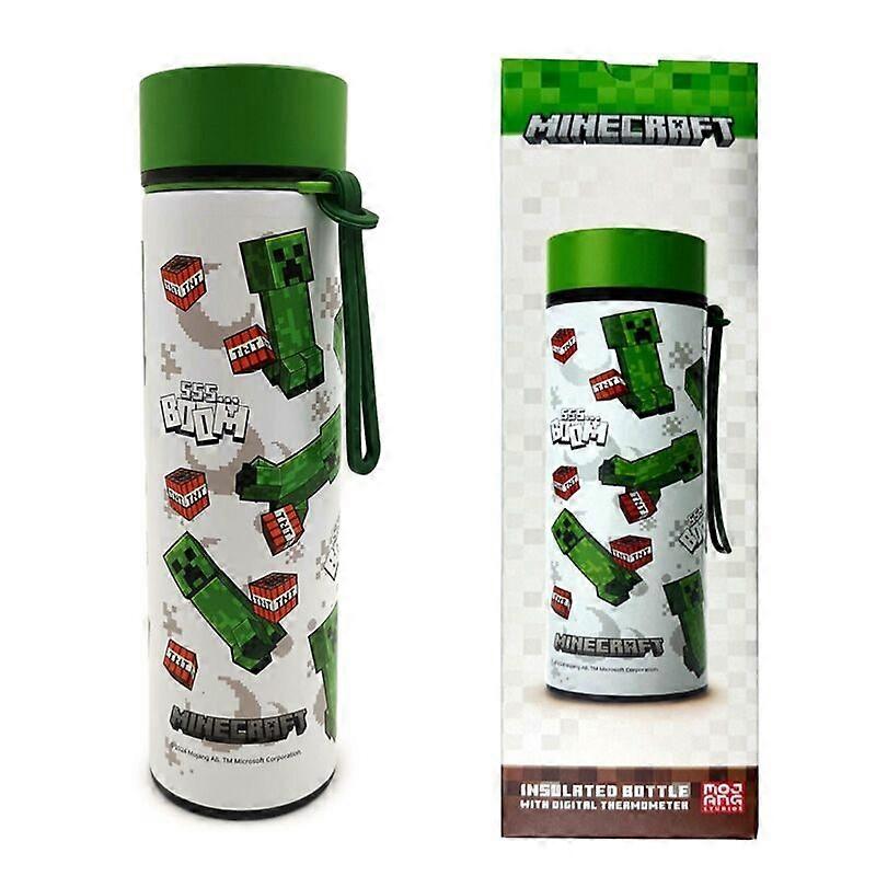 Minecraft thermos bottle, 450 ml insulated water container