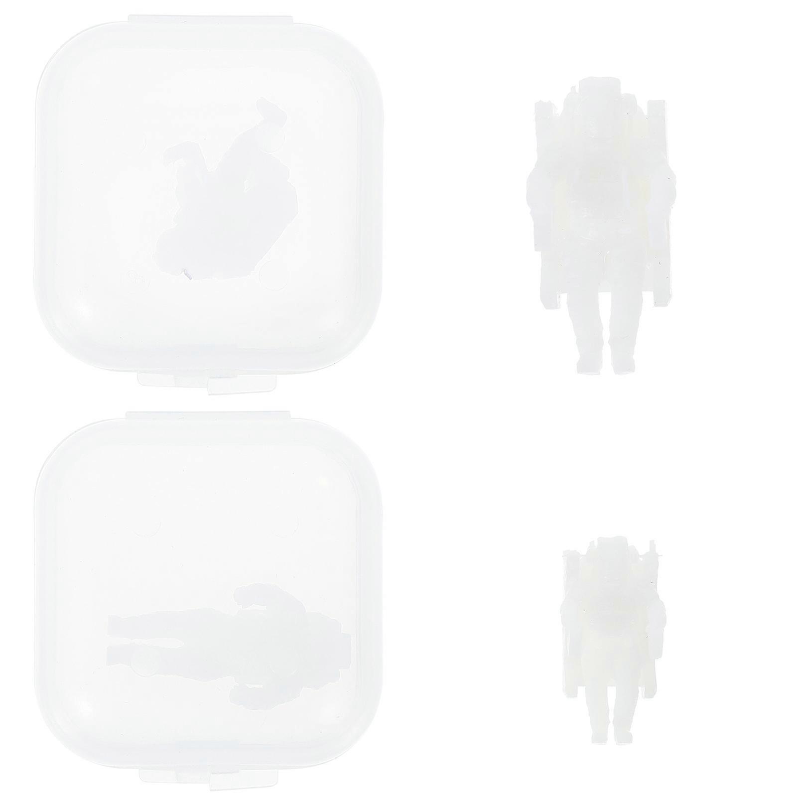 Astronaut Charm Craft Ornaments 2.5X2Cm Epoxy Crafts Filler 4Pcs