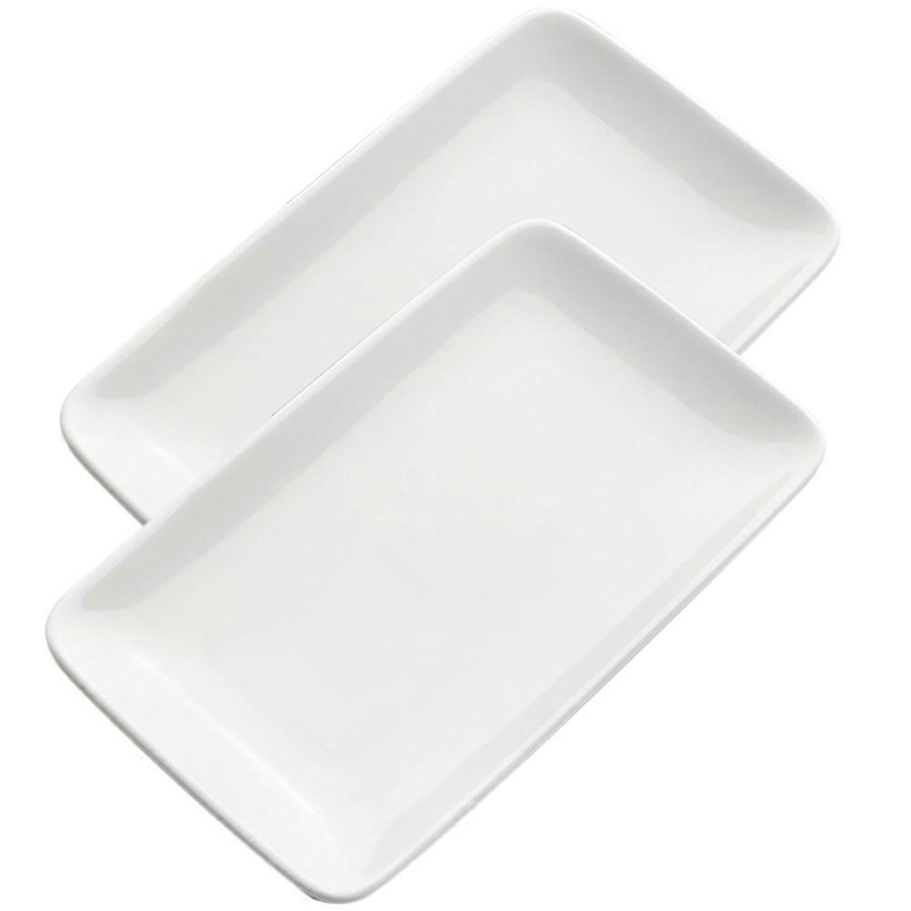 White Ceramic Jewelry Tray Ring Dish for Accessories Storage 10Pcs