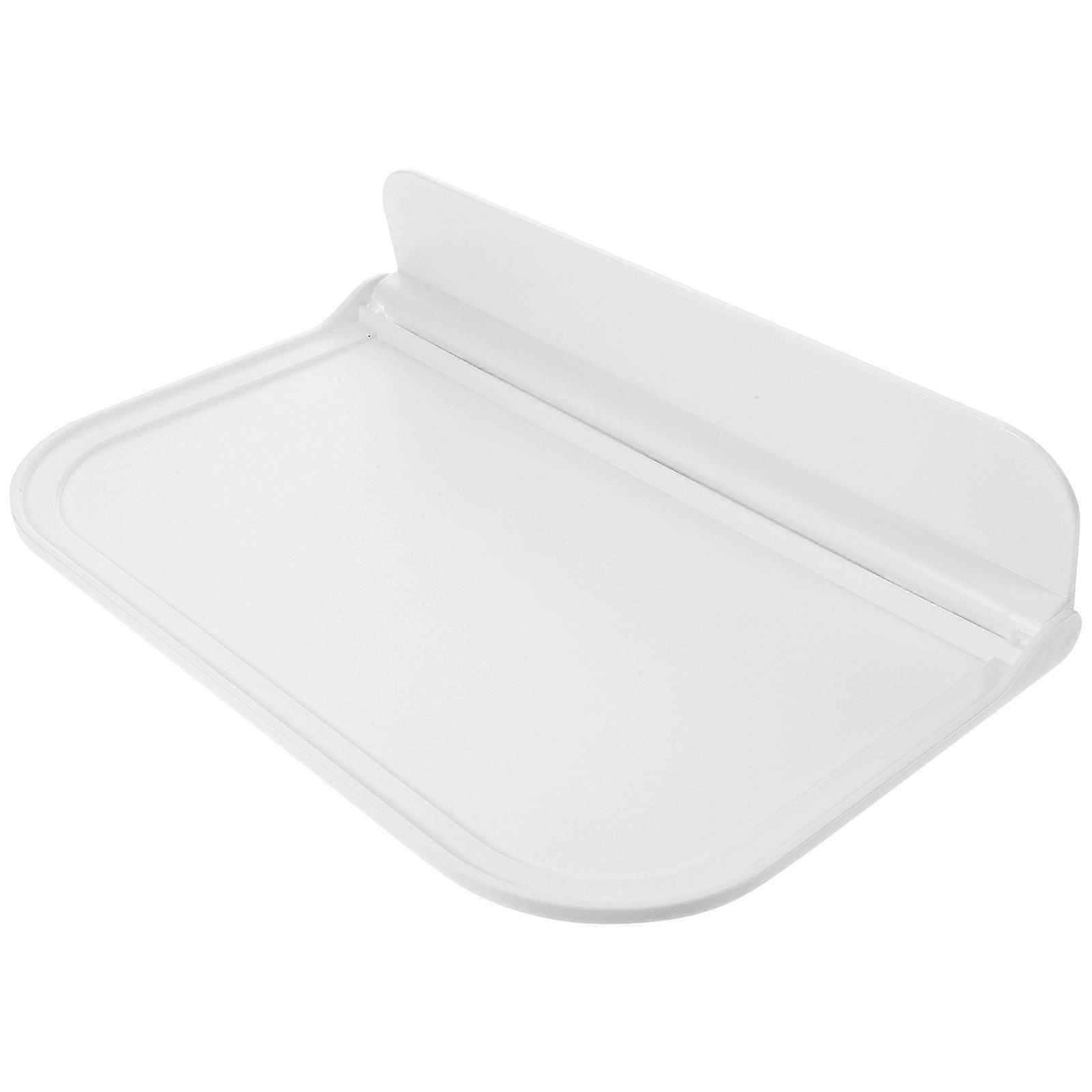 Home Wall-Mounted Plastic Folding Rack for Storage 1Pcs White