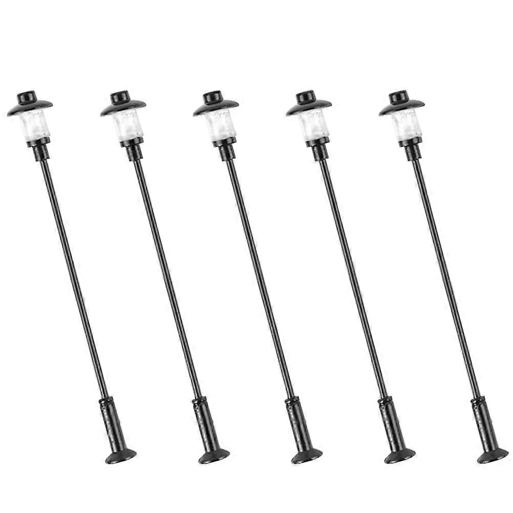 Mini Street Light Model Yard Lights for Decoration 10Pcs Sand Table Sets