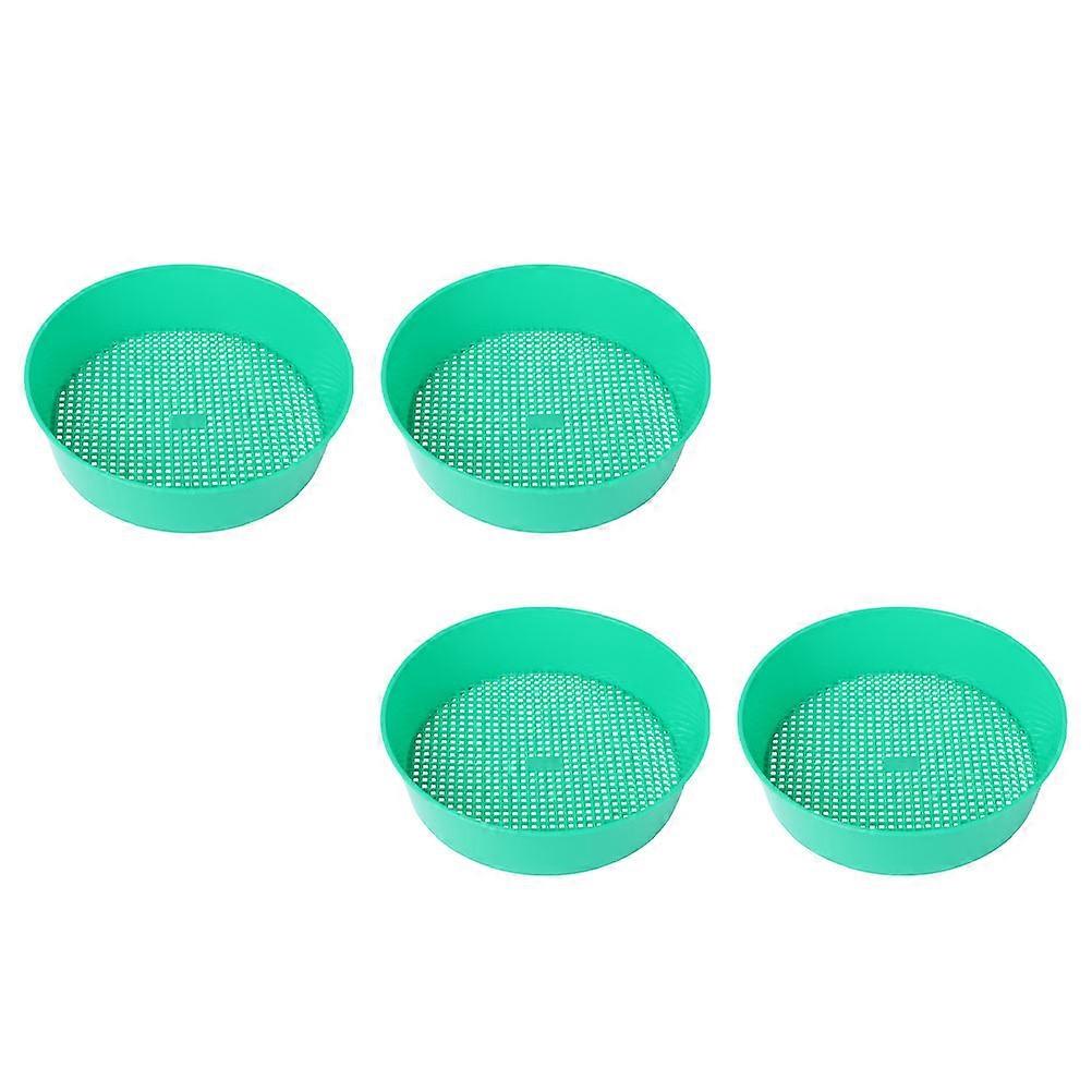 Professional Gardening Classifier Plastic Sifting Pan for Garden Use 4Pcs
