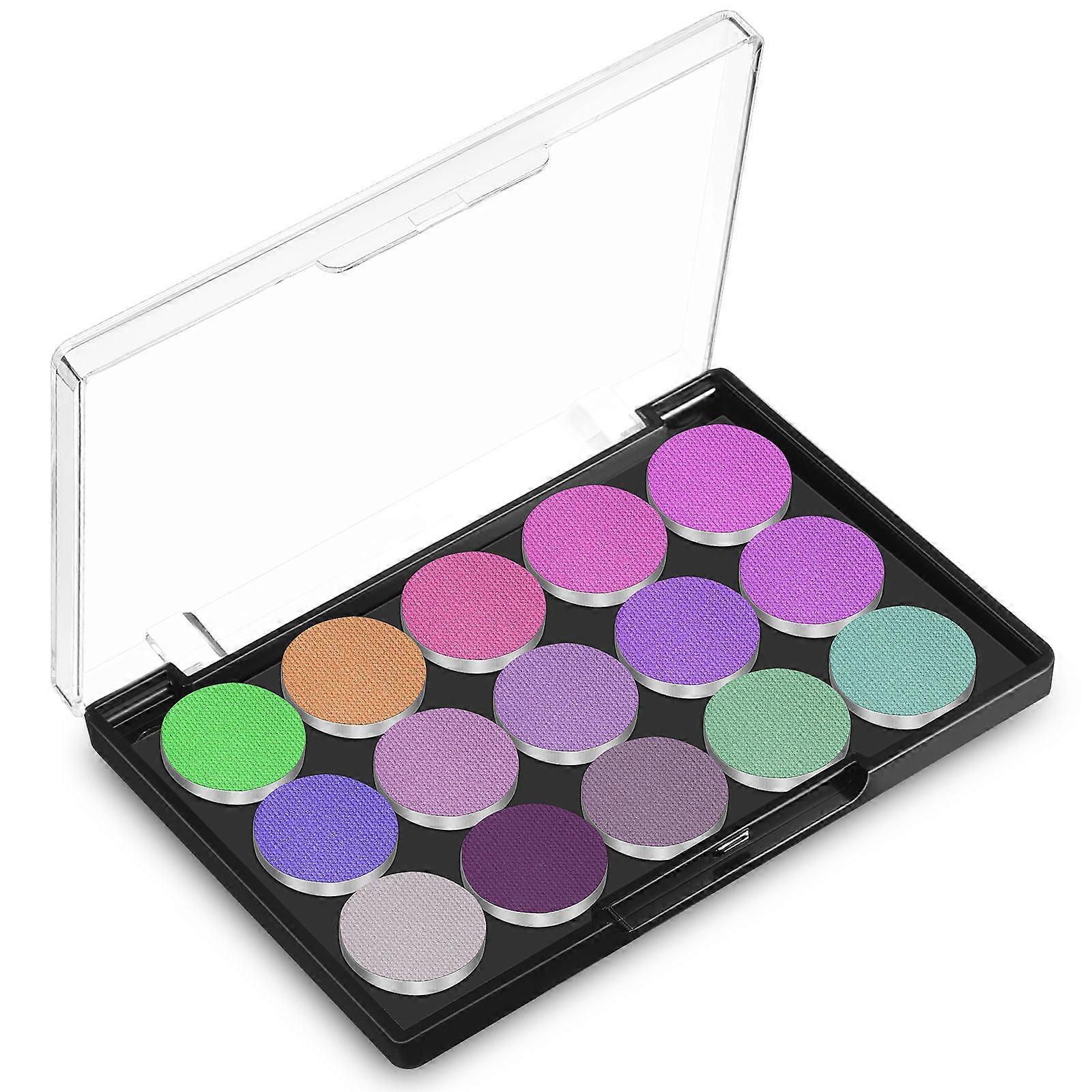 Magnetic Eyeshadow Palette Empty for Makeup Use 2Pcs Plastic Makeup Organizer