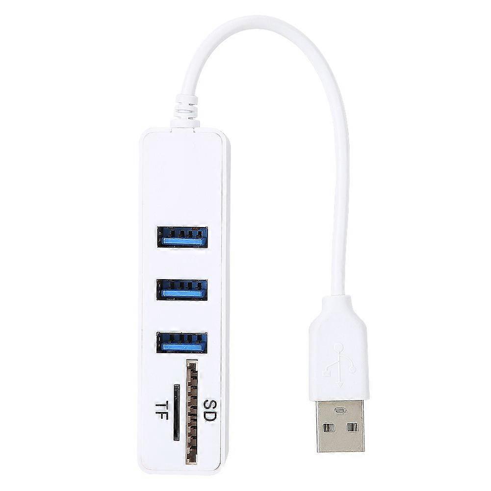 Multi USB 2.0 Hub High Speed Spliter Adapter Ports Multifunctional SD TF Card Reader
