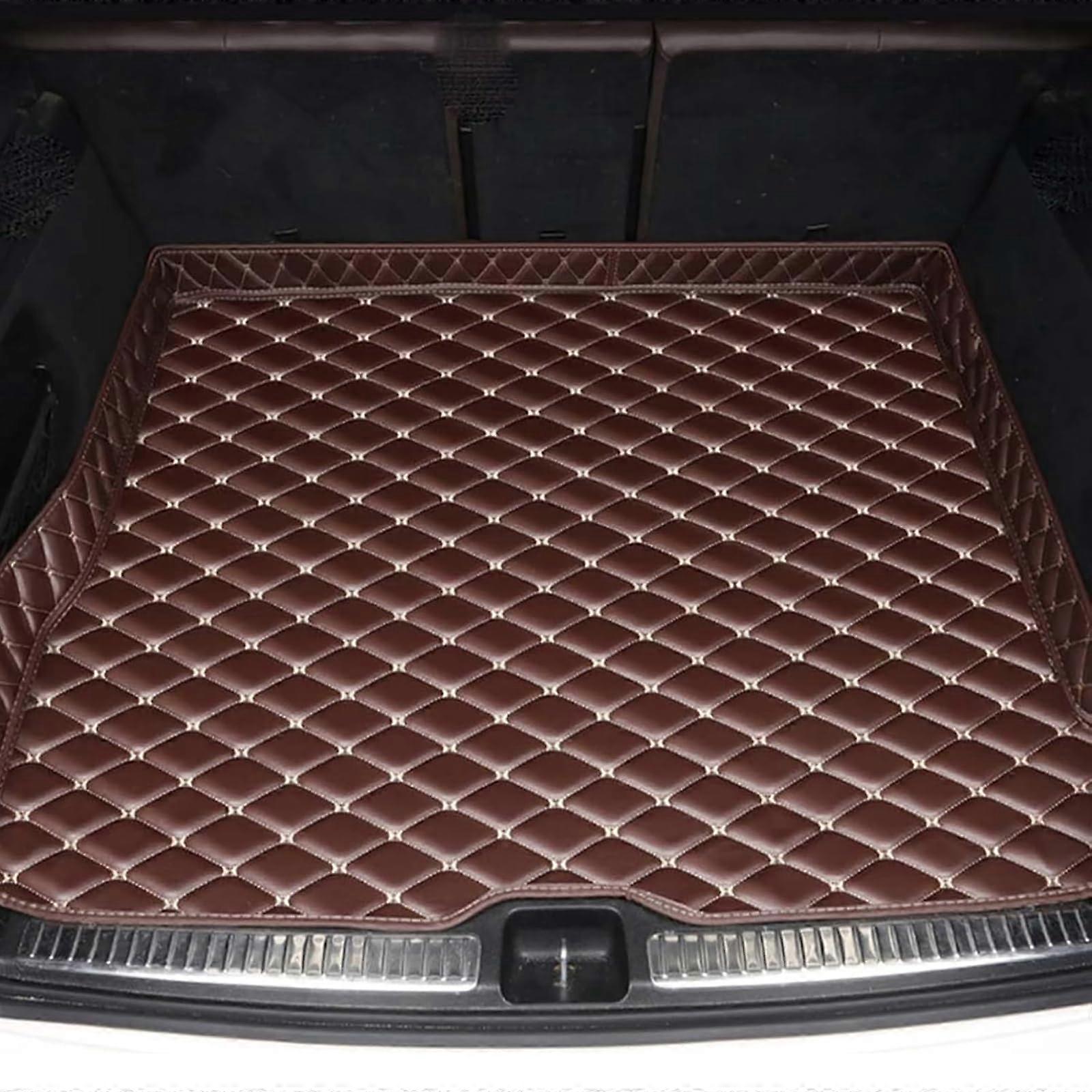 Leather Trunk Mats for Volvo XC60 20182021, Tailored Rear Trunk Liner With Raised Edges Waterproof AntiSlip Storage Carpet