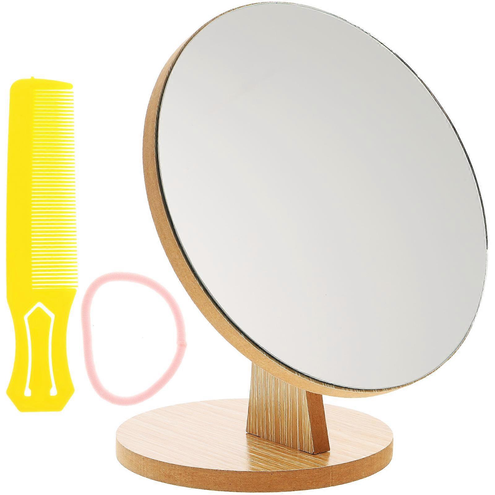 Rotating Mirror Wooden Mirror for Home Flexible Design