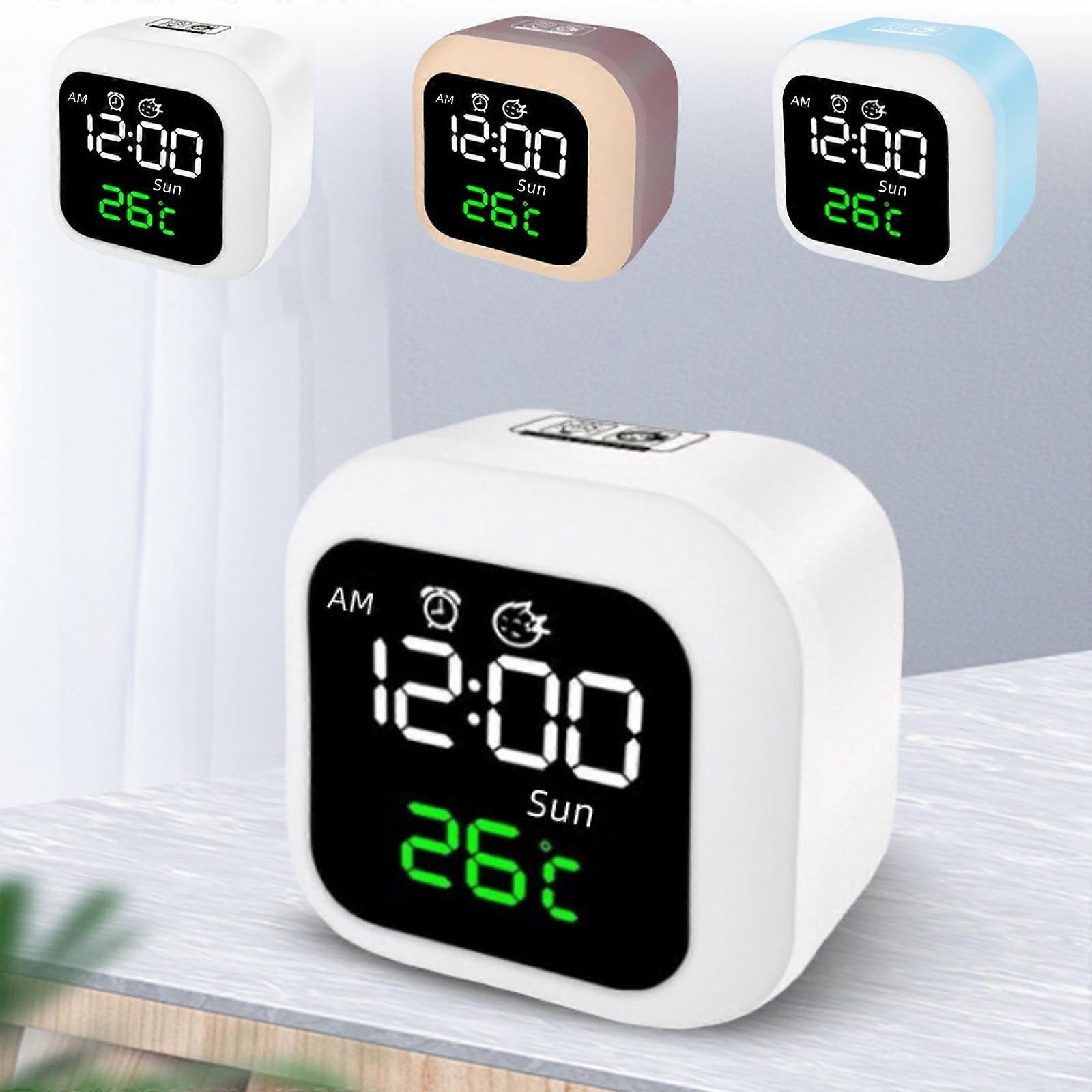 Jacenvly New Christmas Decorations Indoor Digital Clock LED Display with Snooze Alarm, 12/24H, Countdown, Stereo Display, compatible with room decor
