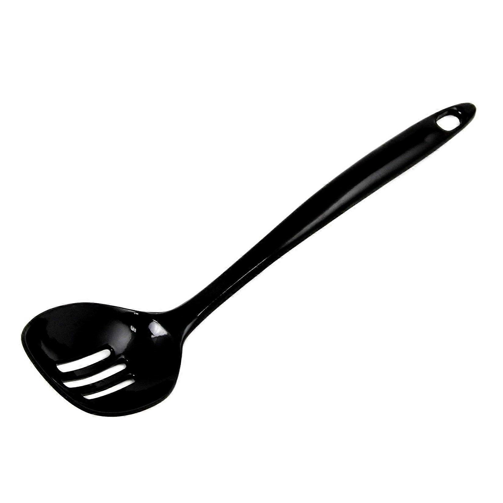 11" Long Melamine Slotted Serving Spoon