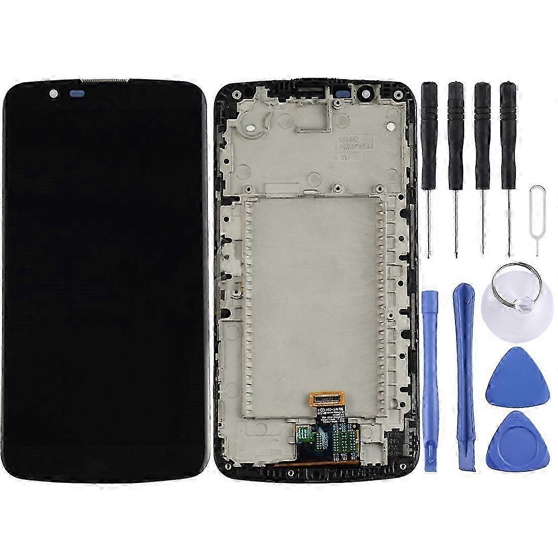 Ecran LCD TFT pour numériseur LG K10 Assemblage complet avec cadre