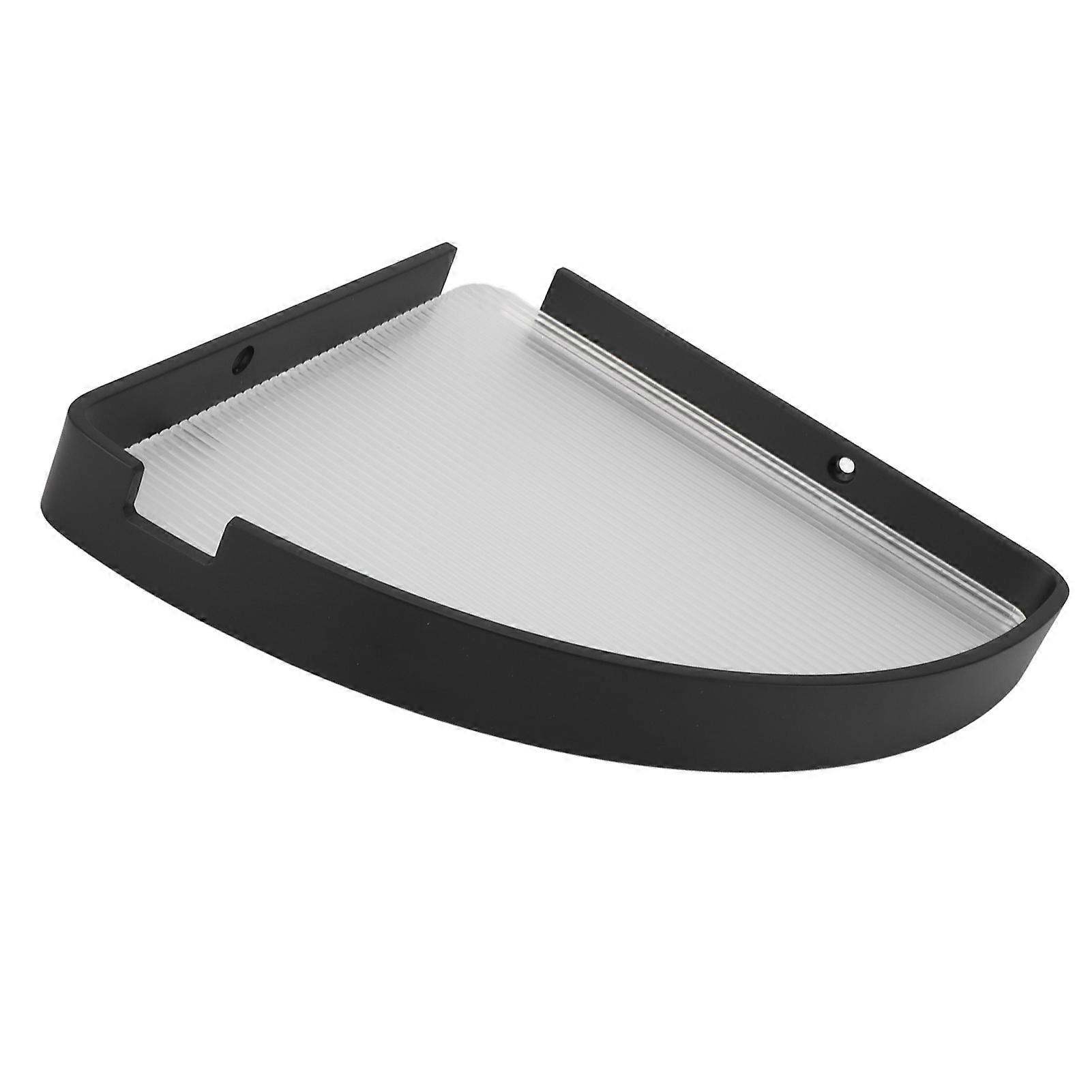 Black Triangular Shower Corner Shelf Wall Mounted Space Aluminum