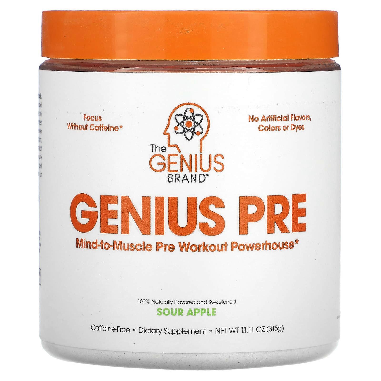 Genius Pre, Sour Apple, 11.11 oz (315 g)