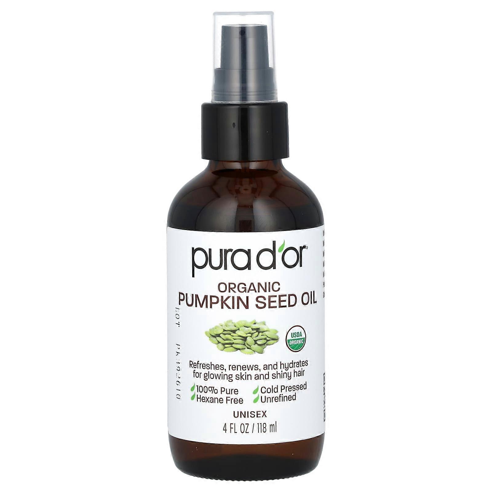 Organic Pumpkin Seed Oil, 4 fl oz (118 ml)