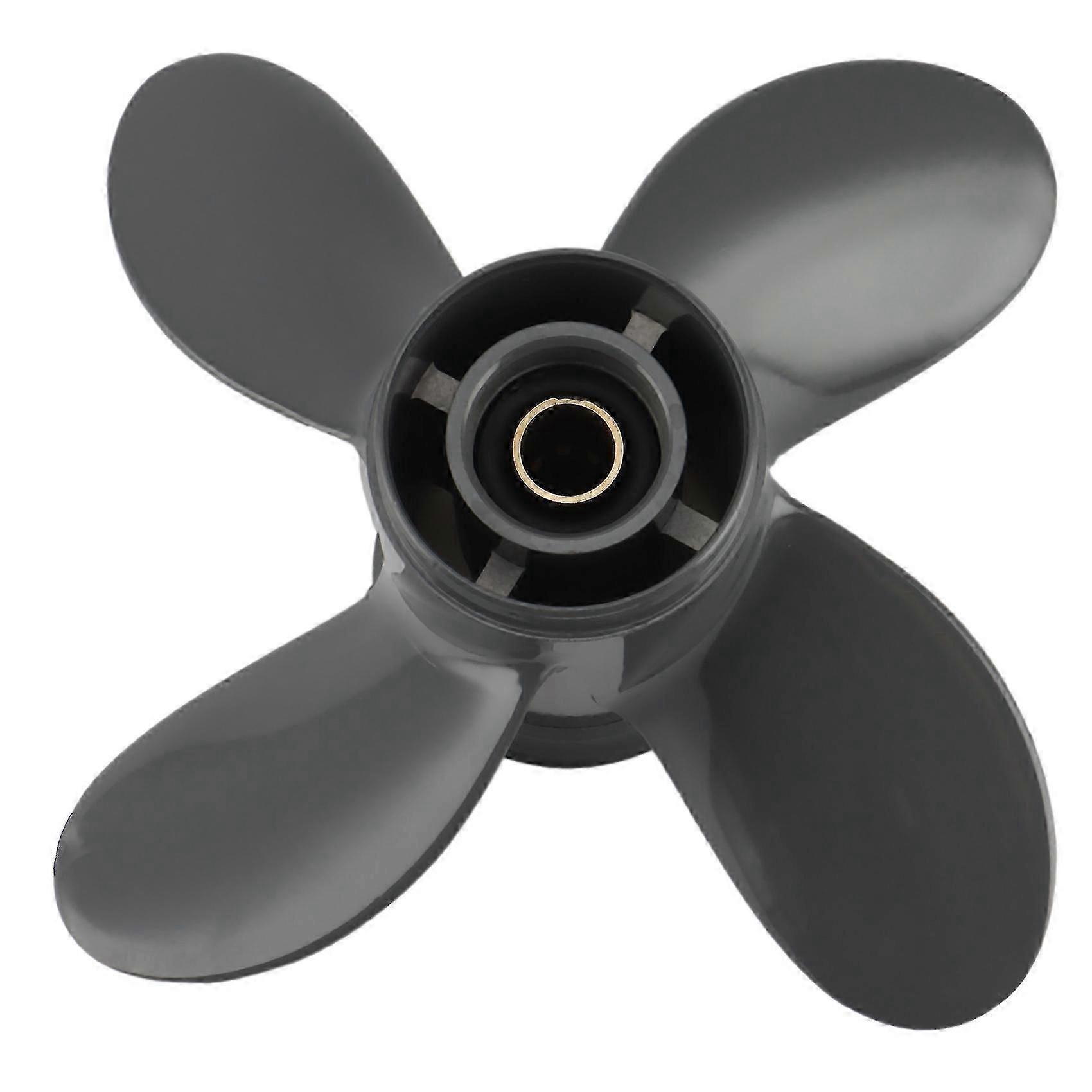 Propeller 4 Blade for Honda & Yamaha Outboard 8 Spline BF8D/BF9.9D BF9.9/BF15A BF15D