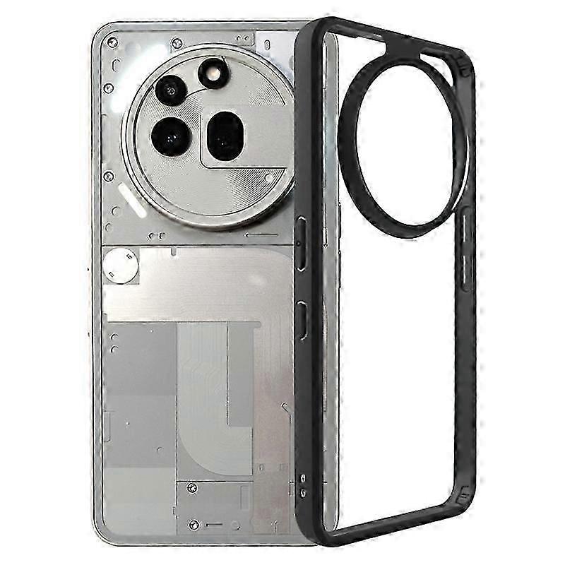 Capa de telefone PC transparente híbrida TPU fosco