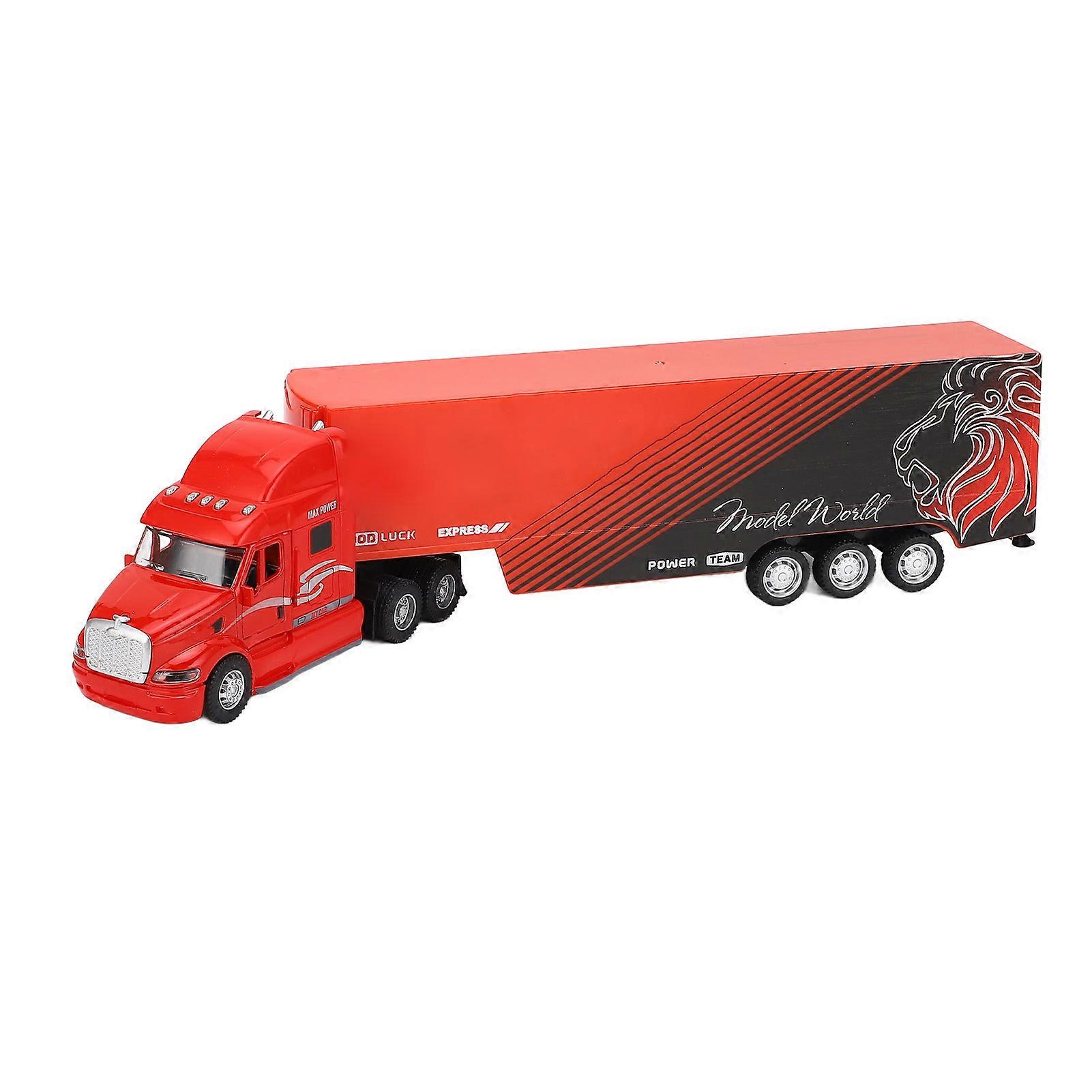 光と音の合金リアルな輸送車両モデルカーの誕生日のコンテナトラックのおもちゃ日常使用スタイル1