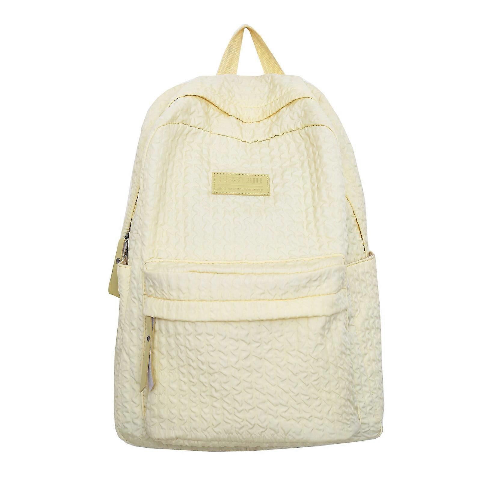 2024 New School Bag, Lightweight Waterproof Backpack with Breathable Texture, Large Capacity & Load-Reducing Design for Students