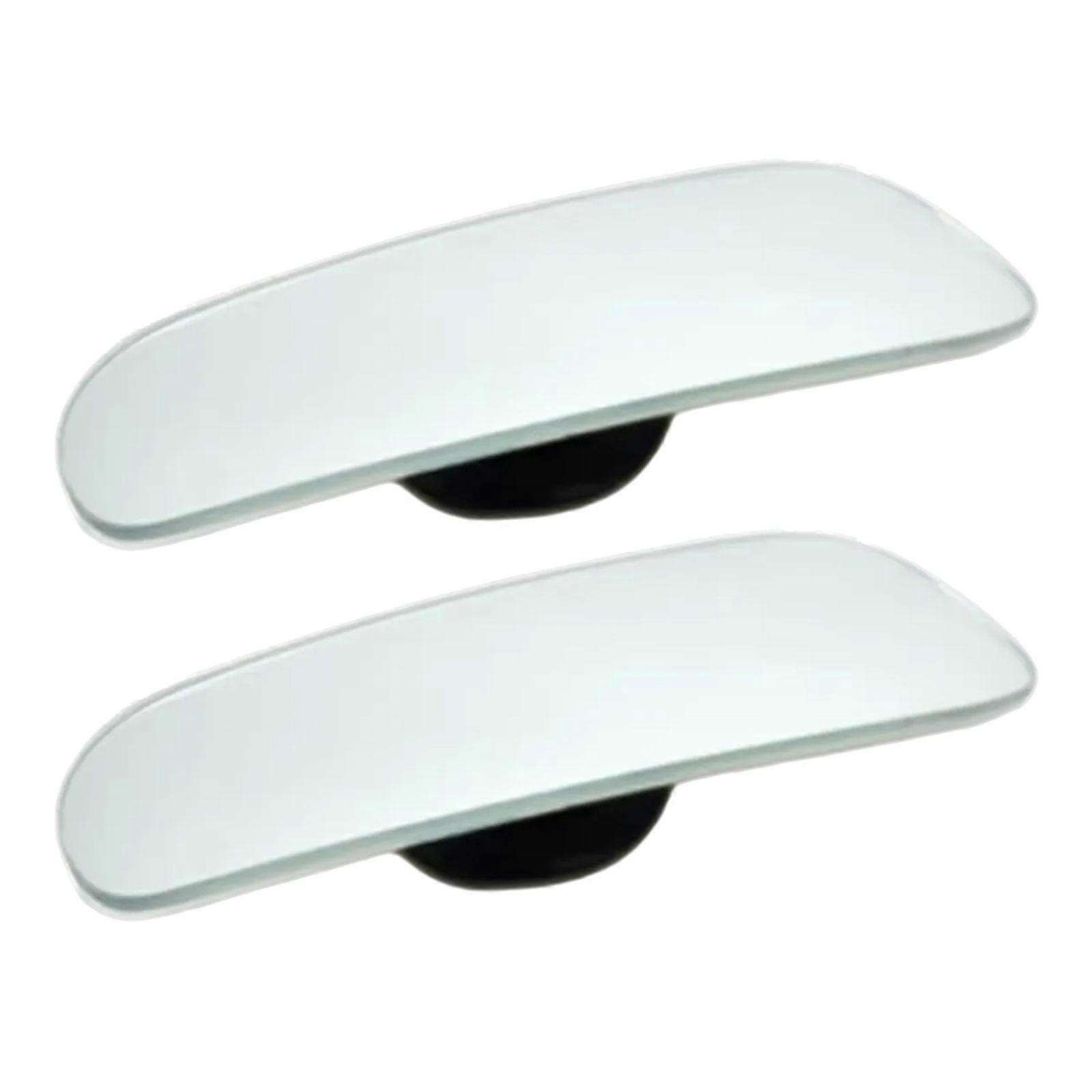 Quick Install Car Rearview Detection Assist Mirror With 360 Degree Rotation Frameless Design Enhancing Driving Safety 2x Multicolor