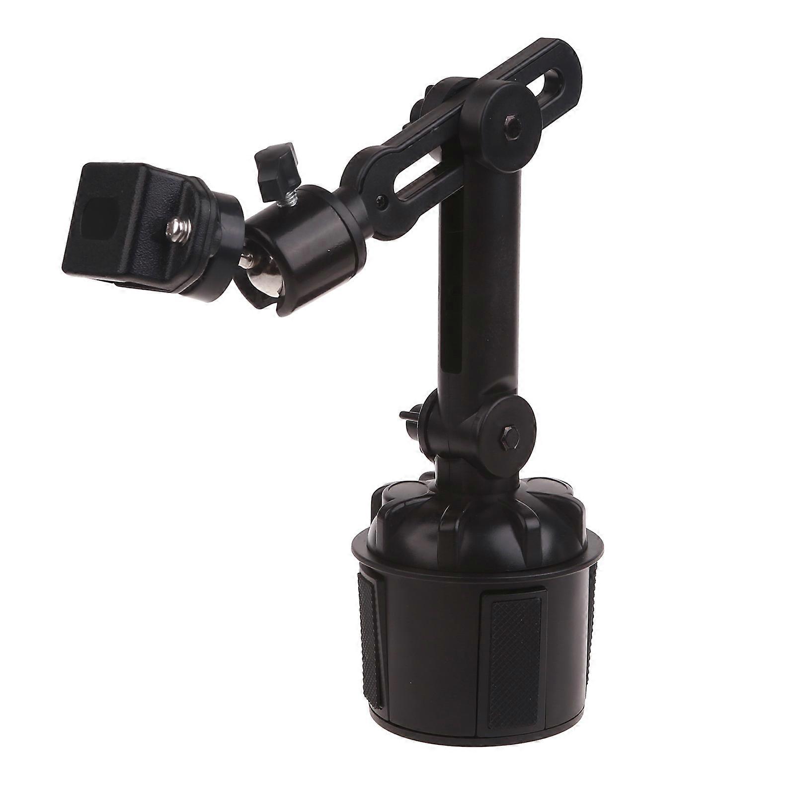 Handheld Radio Stand Car Walkie Talkie Holder for UV5R Yaesu Universal Adjustable Auto Cup Mount Bracket Multicolor