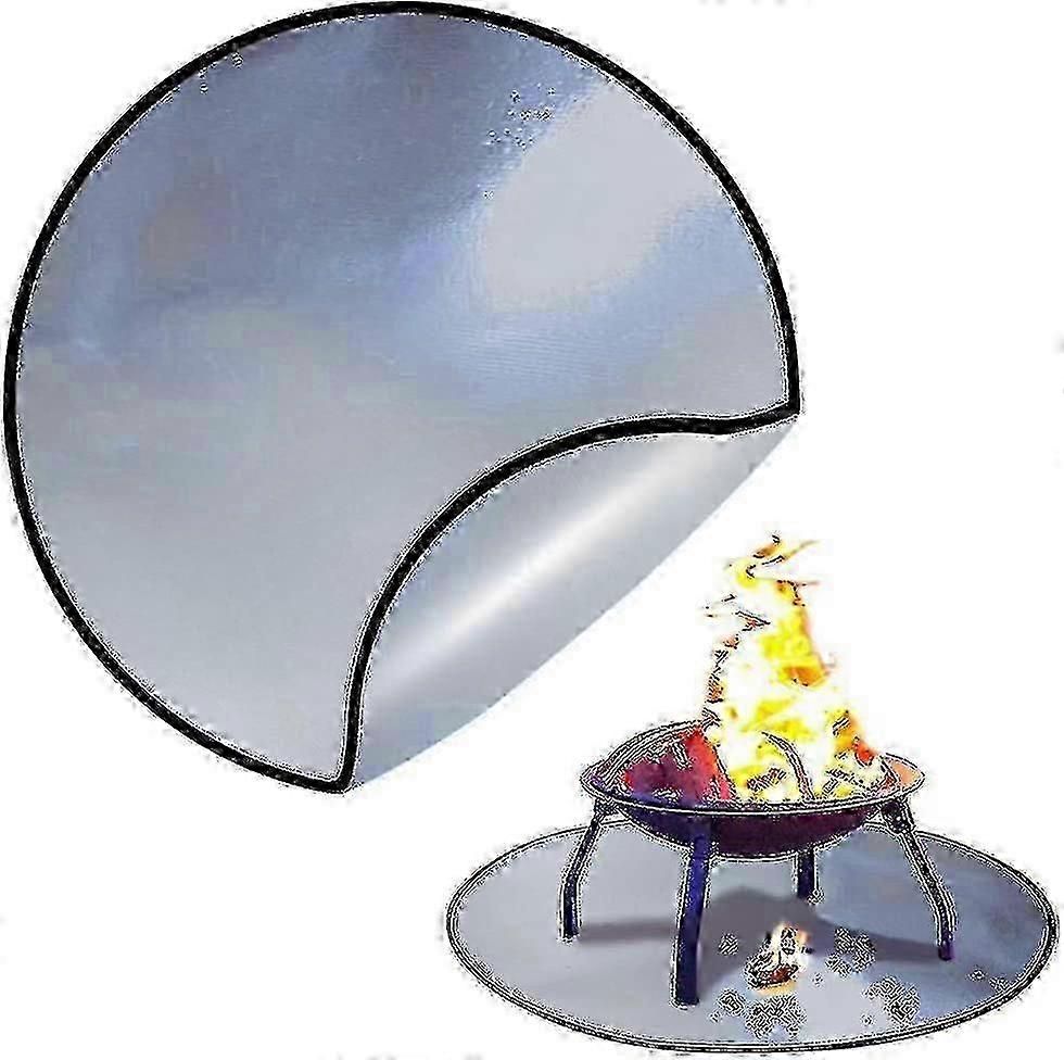 Your Outdoor Spaces Require Protection with Our 36-inch Fireproof Fire Pit Mat for Round Shapes