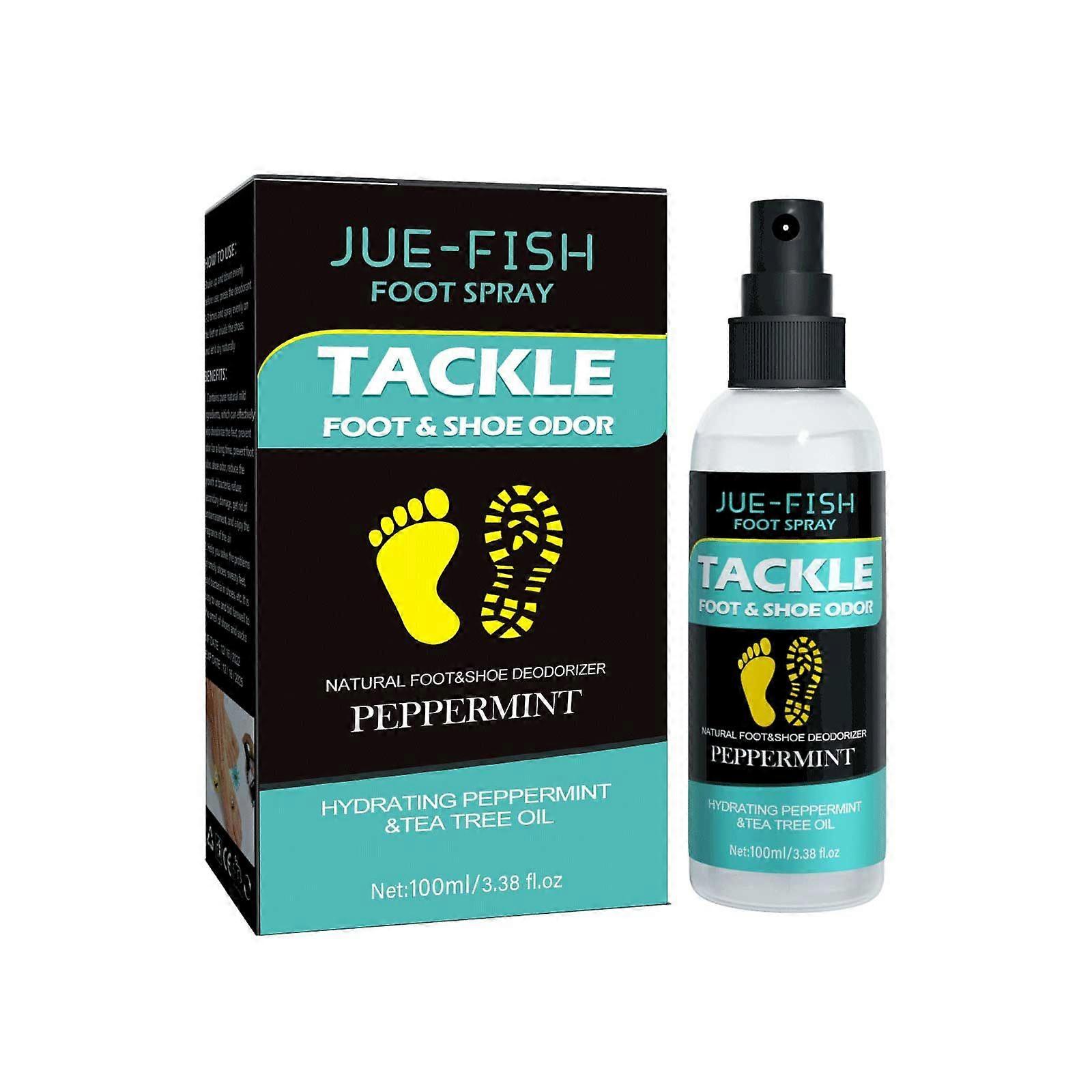 Foot Care Spray Contains Water, Mint Extract, Tea Tree Oil