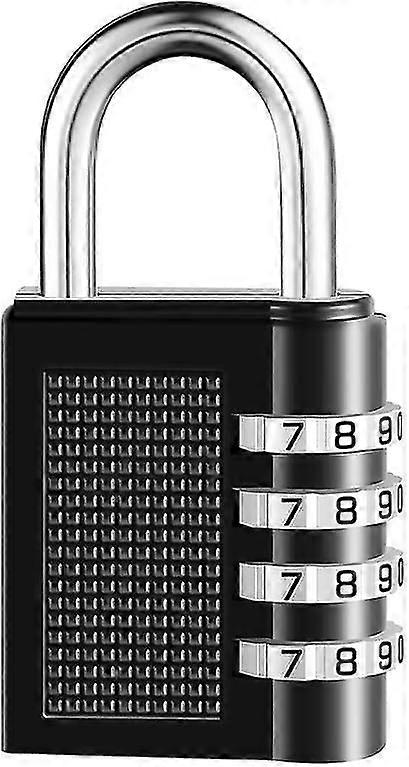 Combination Padlock Combination Lock For Gym Locker (black) (1pcs)