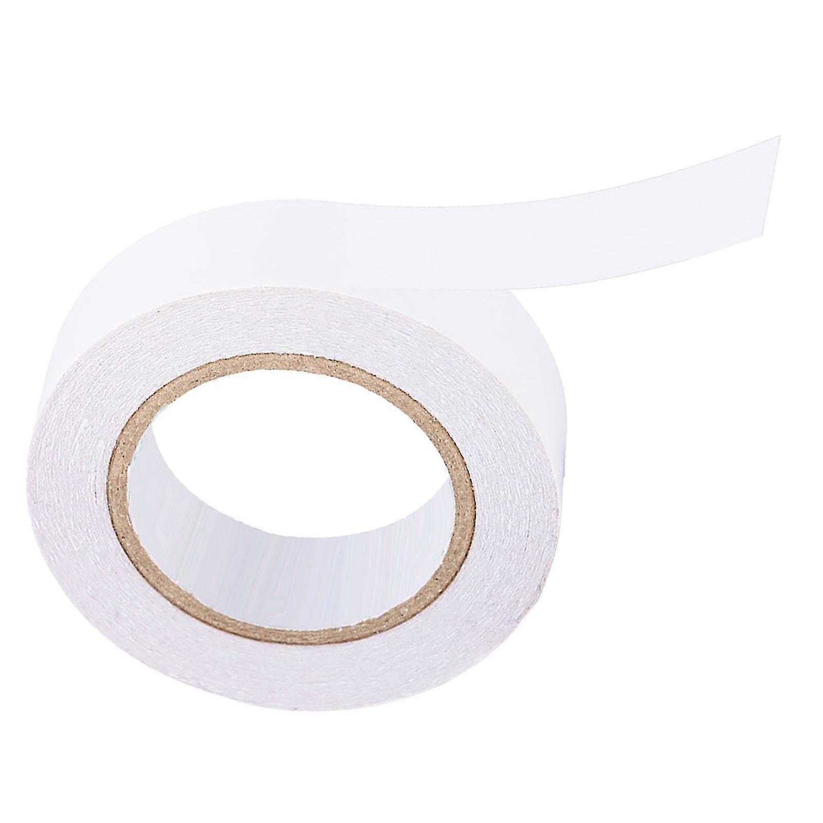 Double Sided Tape Transparent Versatile Small Roll Core High Viscosity Double Stick Tape for Crafts DIY Projects Office White