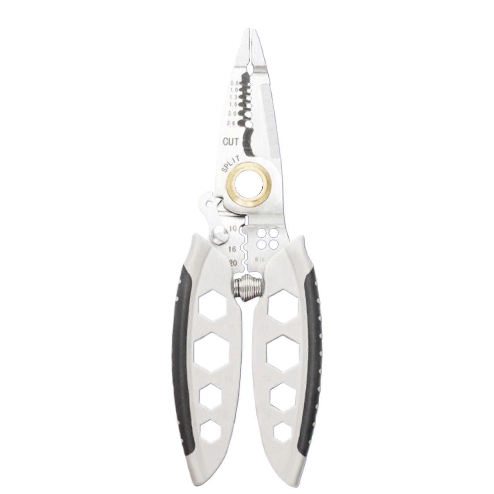 Giyblacko 7" Wire Stripper Tool - Heavy Duty Multi Purpose with Crimping Function, Compatible with Electrical Wires