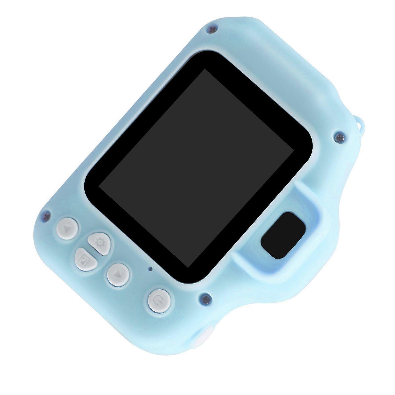 Kids Camera Support Timing One Button Operation Educational Toddler Digital Camcorder for Children BlueSH