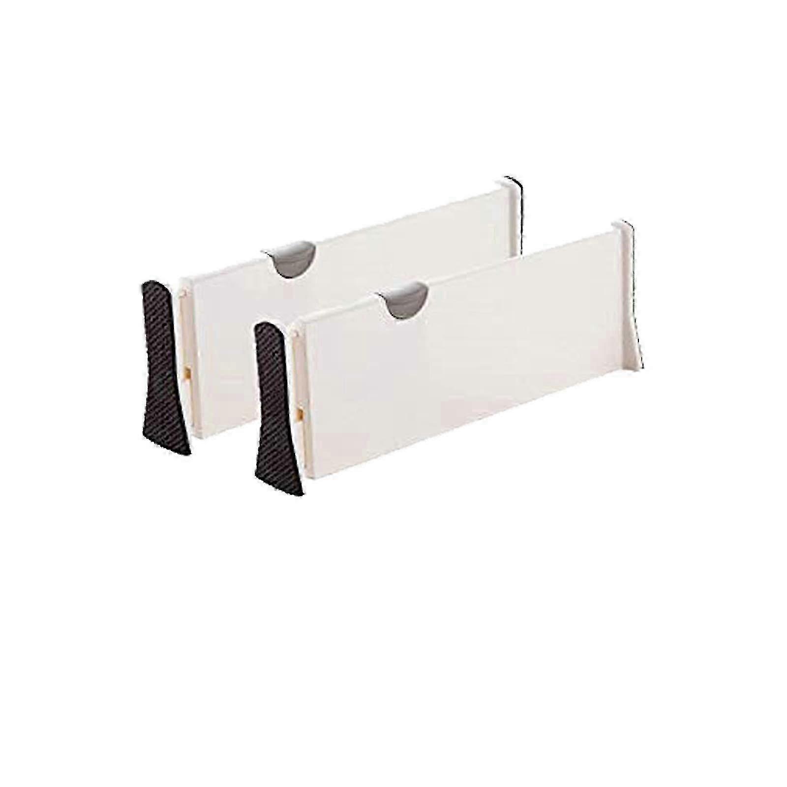 Set of 2 Extendable Drawer Dividers for Organizing 11 to 17 Inches Tall Drawers and Cabinets
