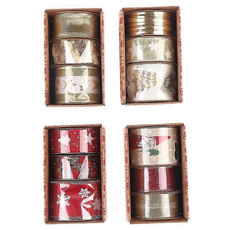 Christmas Snowflake Wired Ribbon