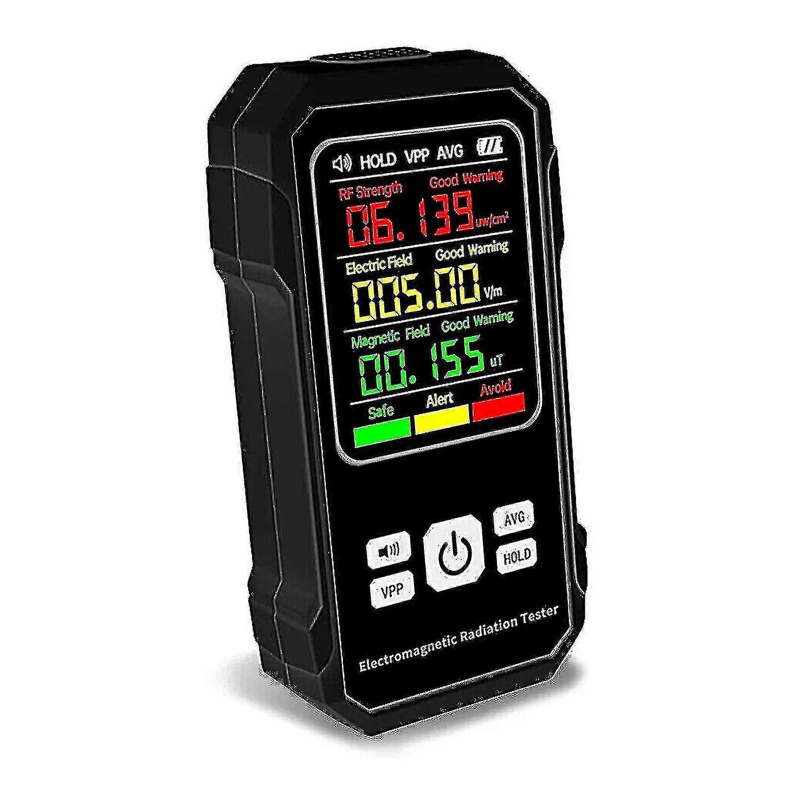 Digital Radiation Meter Radiation Detector Rf Strength Emf Tester With Sound Alert