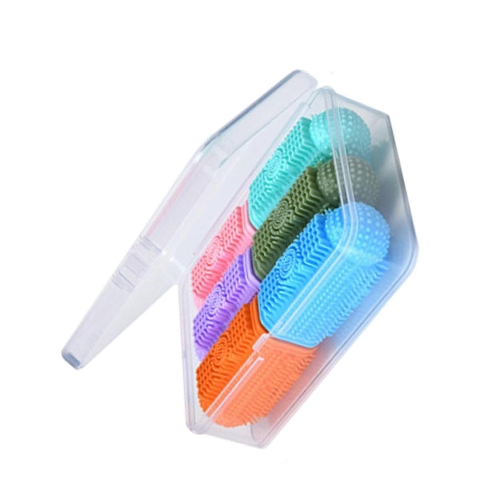 Pet Toothbrush Soft Puppy Finger Toothbrush Bath Essential Cleaning Supplies Kitten Puppy Pet Toothbrush Massaging Multicolor