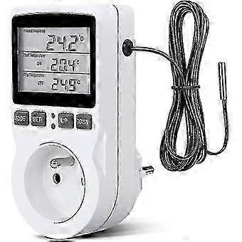 Greenhouse Farm Temperature Controller LCD Heating Cooling Thermostat Socket 230V Digital Temperature Controller