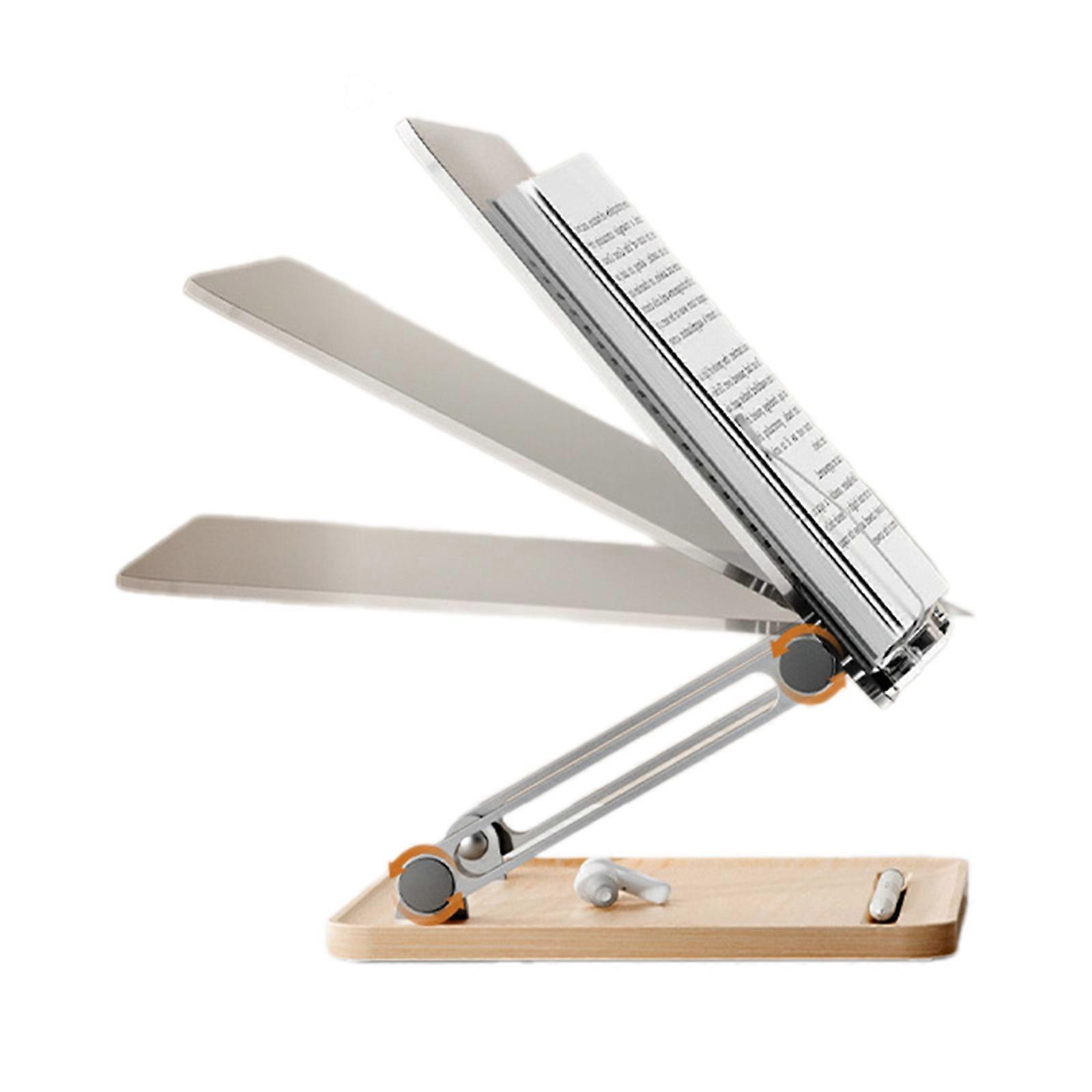 Multi-function Desktop Reading Rack Metal and Acrylic Laptop Stand Holder Student Bookshelf Tablet Notebook Bracket Multicolor