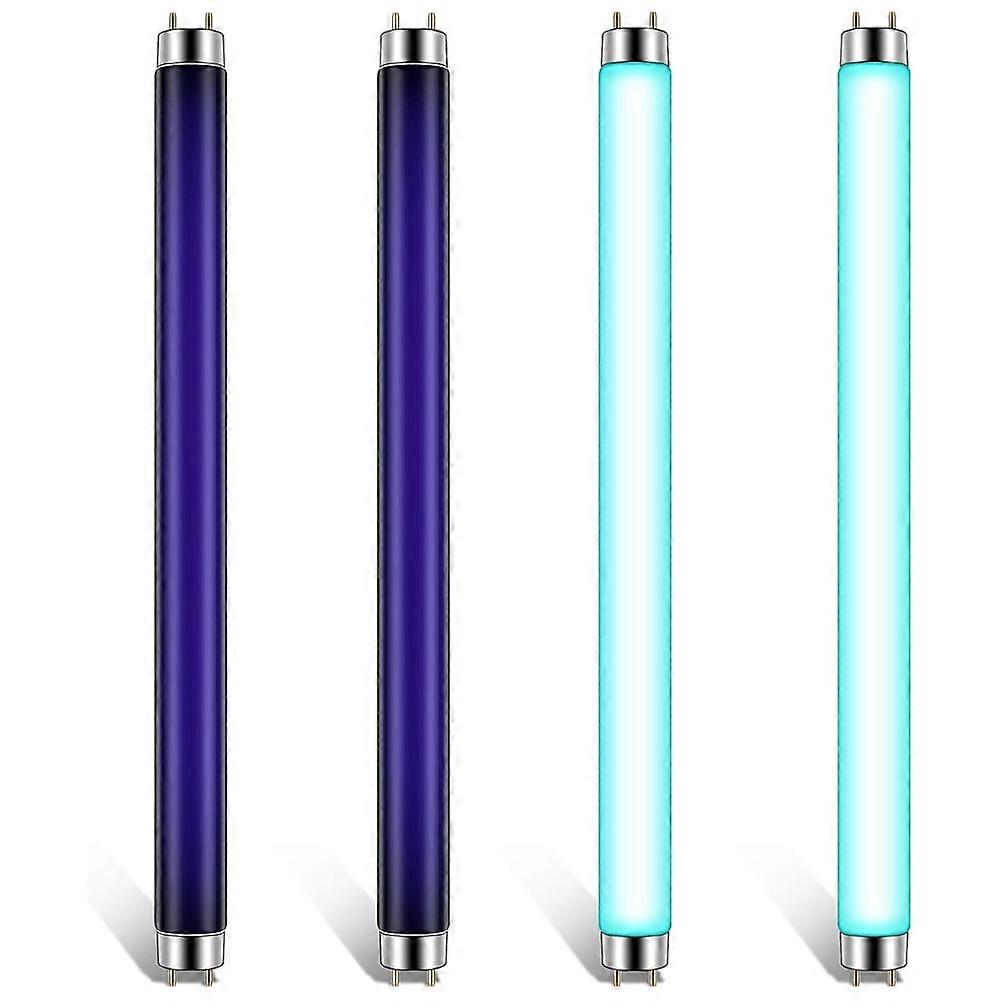 T8 Bug Zapper Replacement Bulbs, 10W Bug Zapper Light Bulb for 20W Electronic Bug Zapper, Effectively Attracts 4 Pack