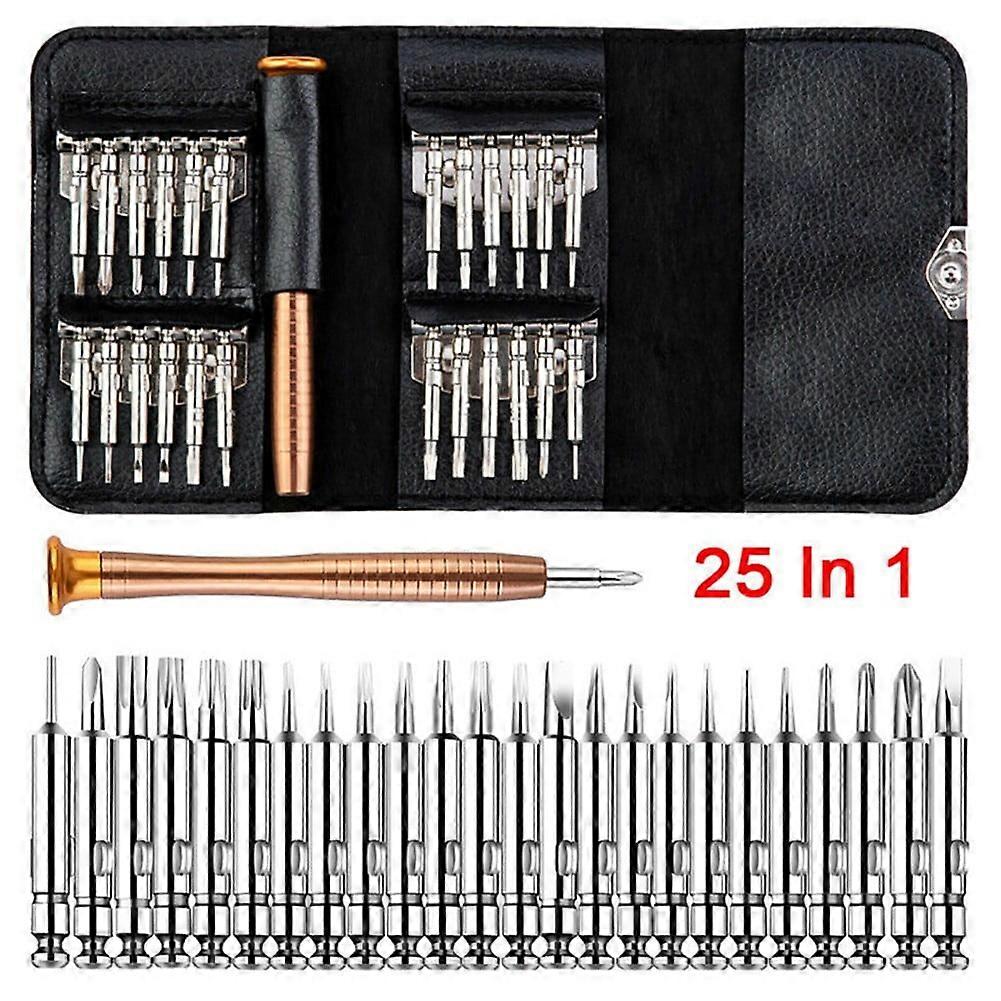 25 Multi Small Precision Hex Torx Star Mini Screwdriver Set Bits Repair Tool Kit