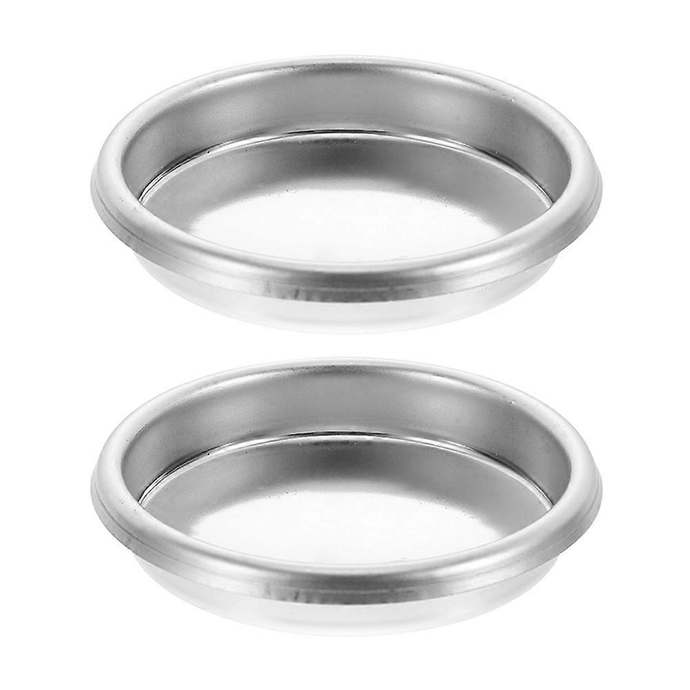 2Pcs Stainless Steel Blind Filter for Coffee Machine Backflush Cleaning