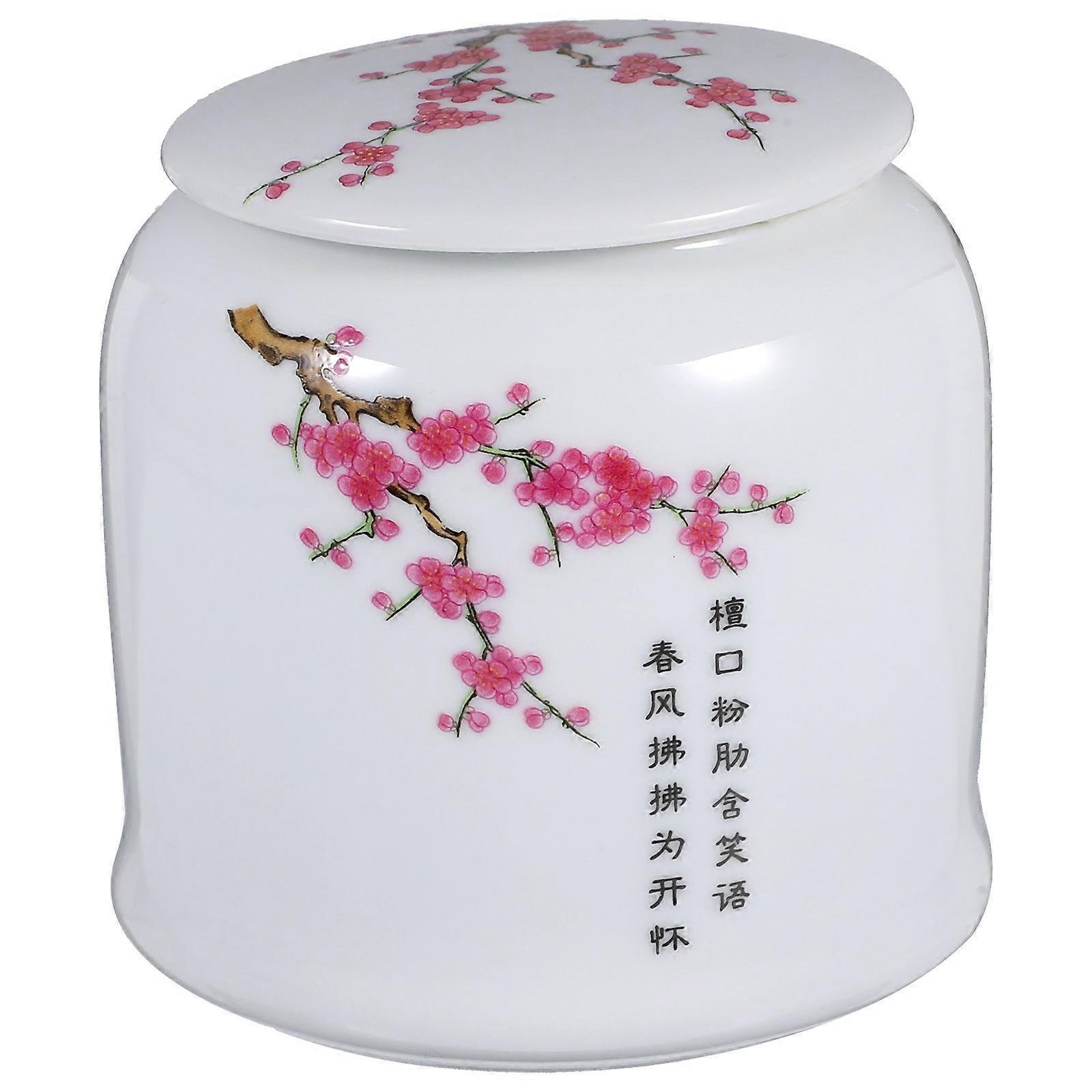 Multi Color Ceramic Tea Jar for Storage Use with Lid Tea Container