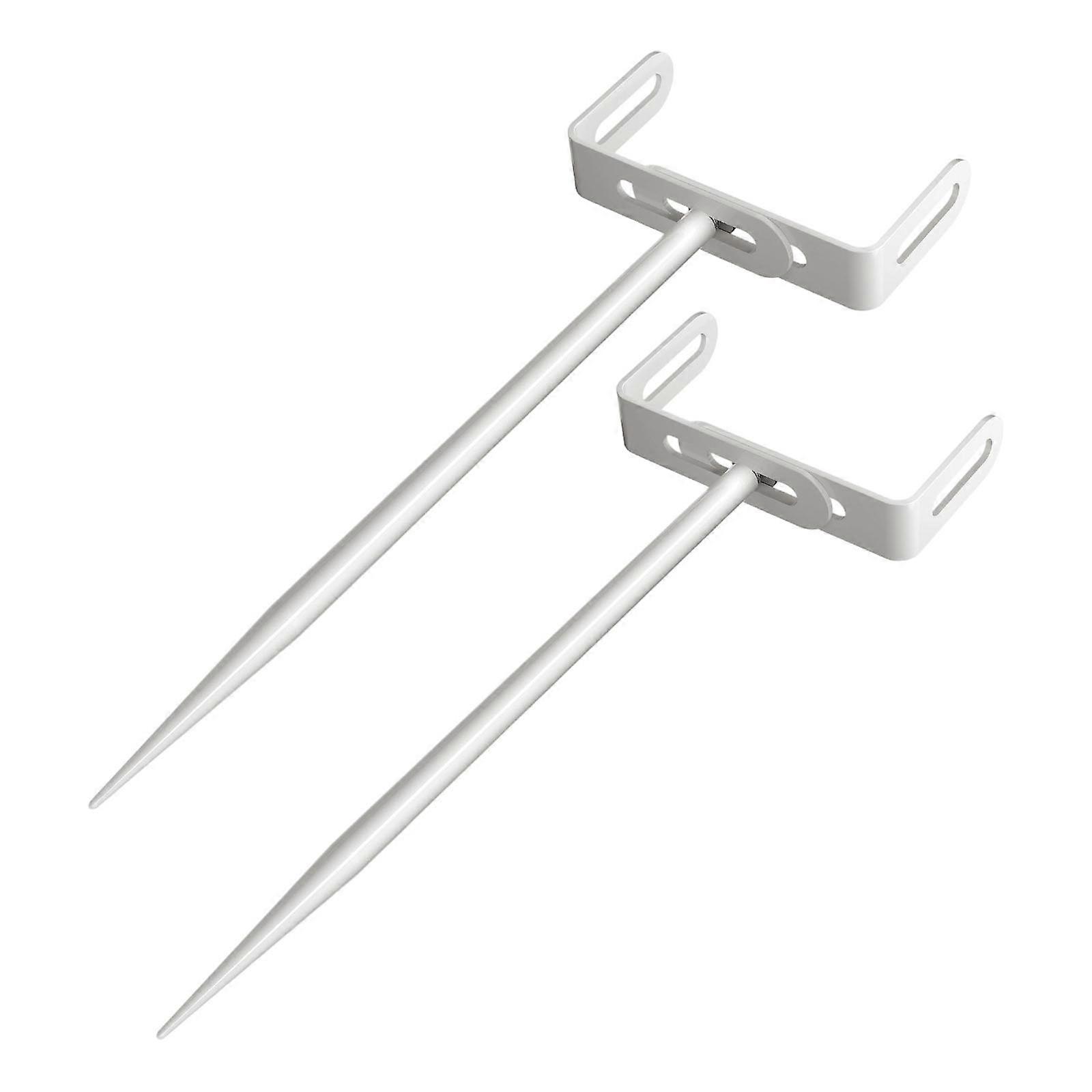 2lots Weatherproofed Downspout Brackets Heavy Type Adjustable Size Easyly to Install Carbon Steel  White