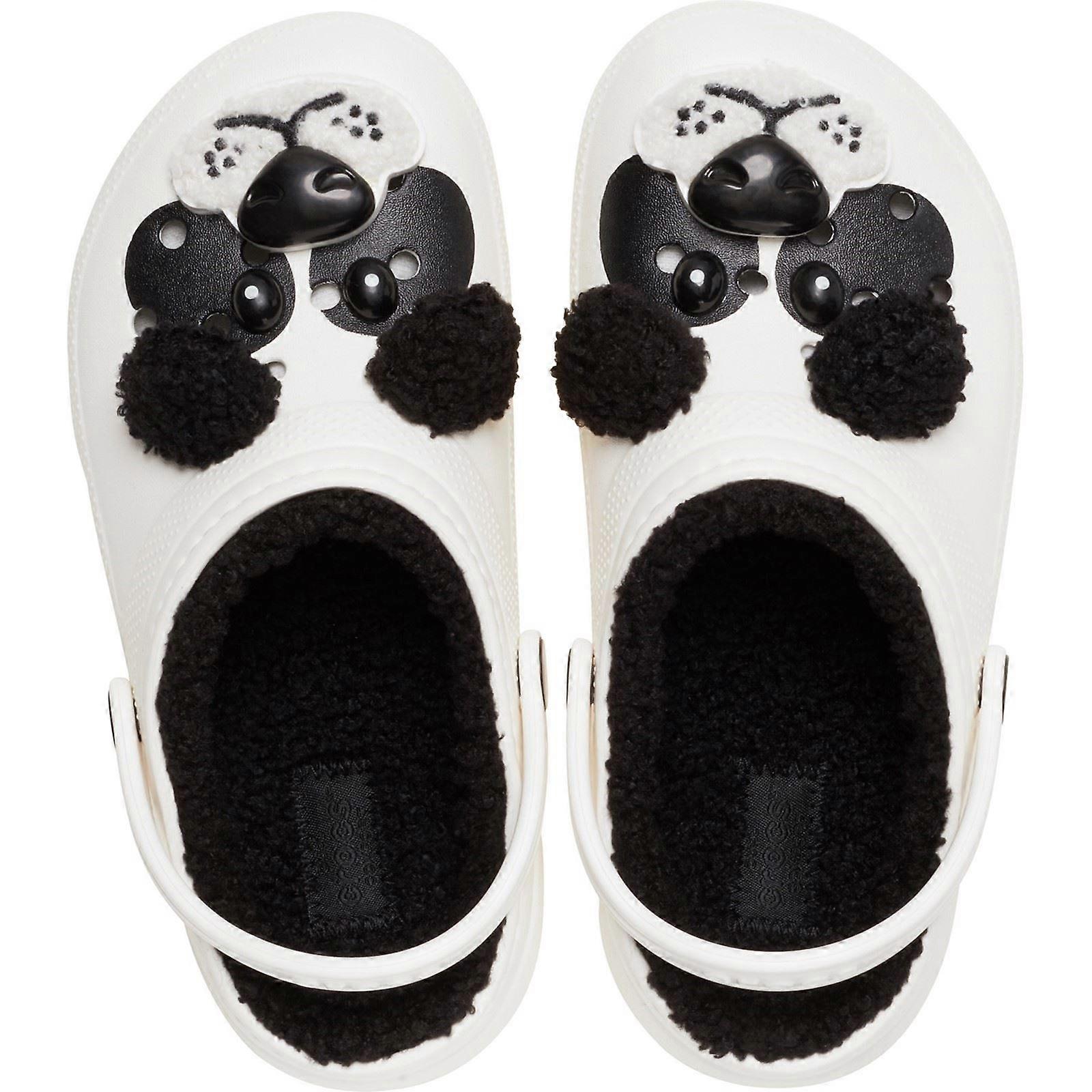 Crocs Classic Lined Fun Lab Thermoplastic Kid's Panda Clogs